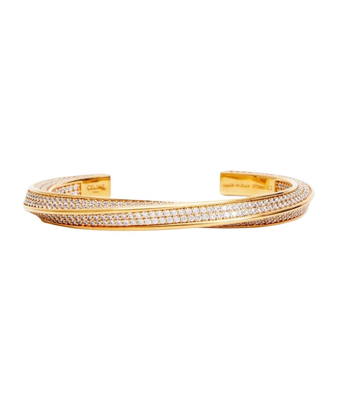 CELINE Золотой металлический браслет, фото 1