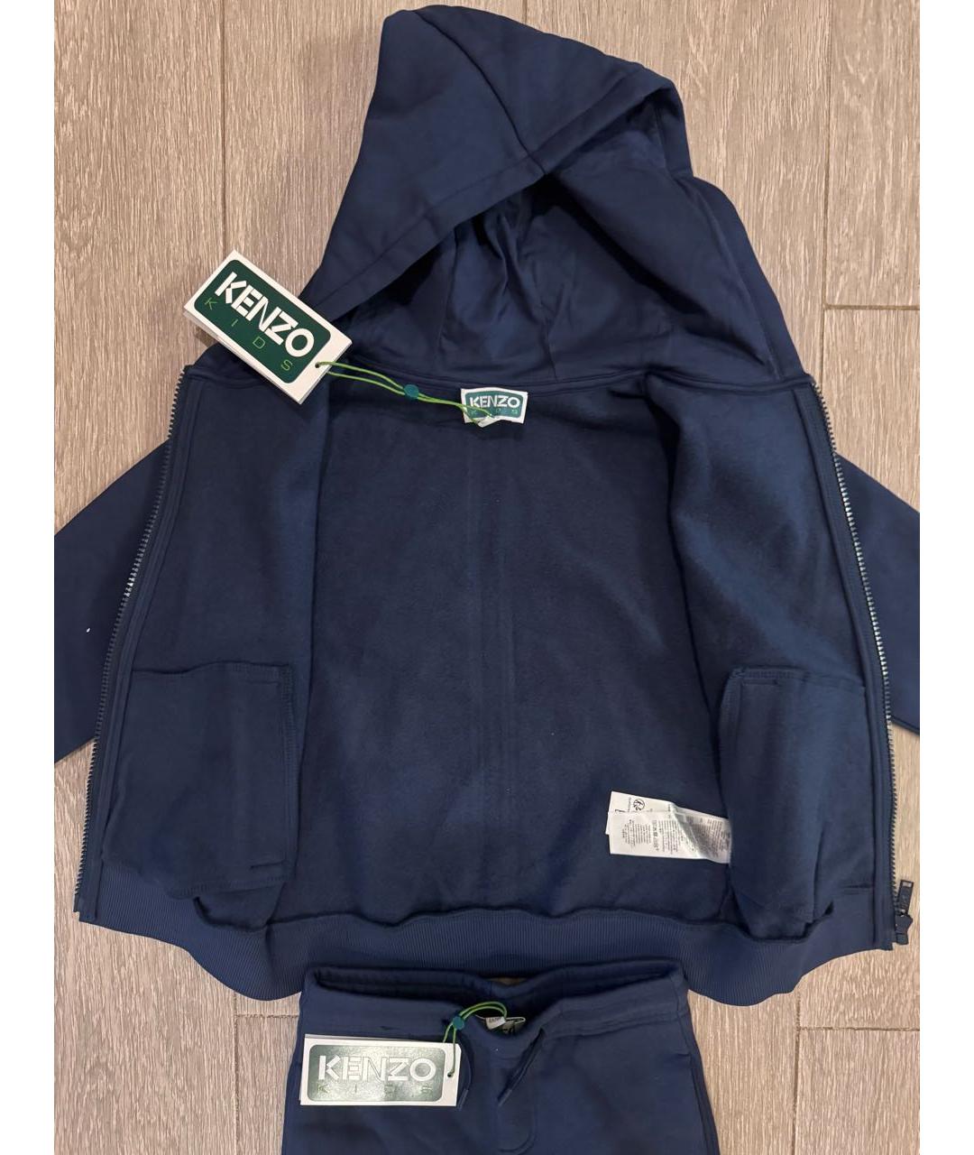 KENZO Темно-синий хлопковый комплект, фото 3