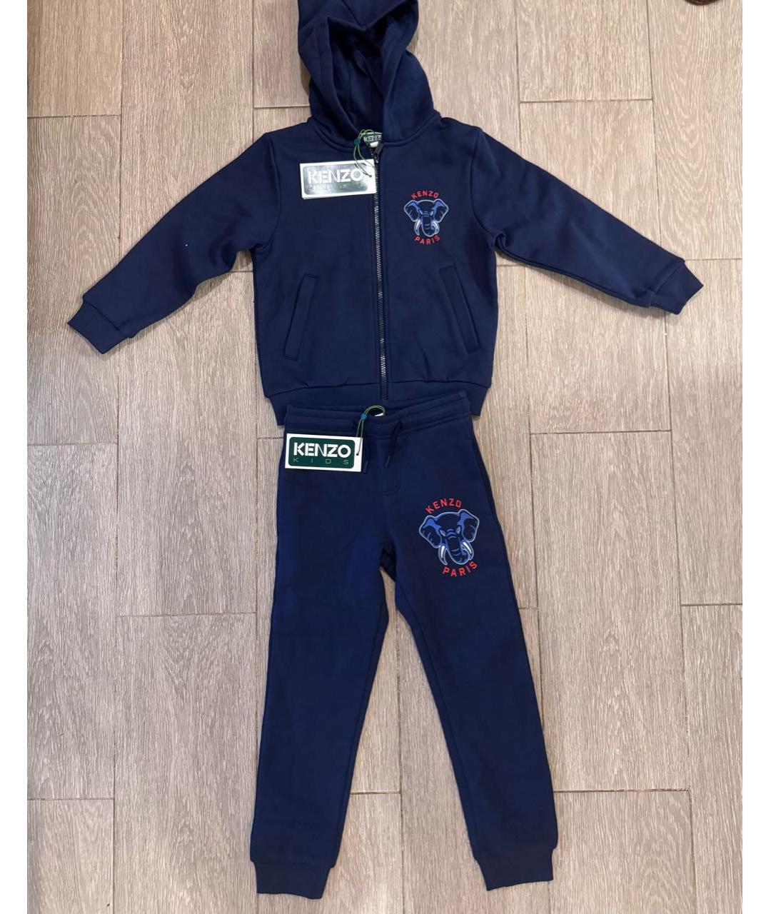 KENZO Темно-синий хлопковый комплект, фото 1