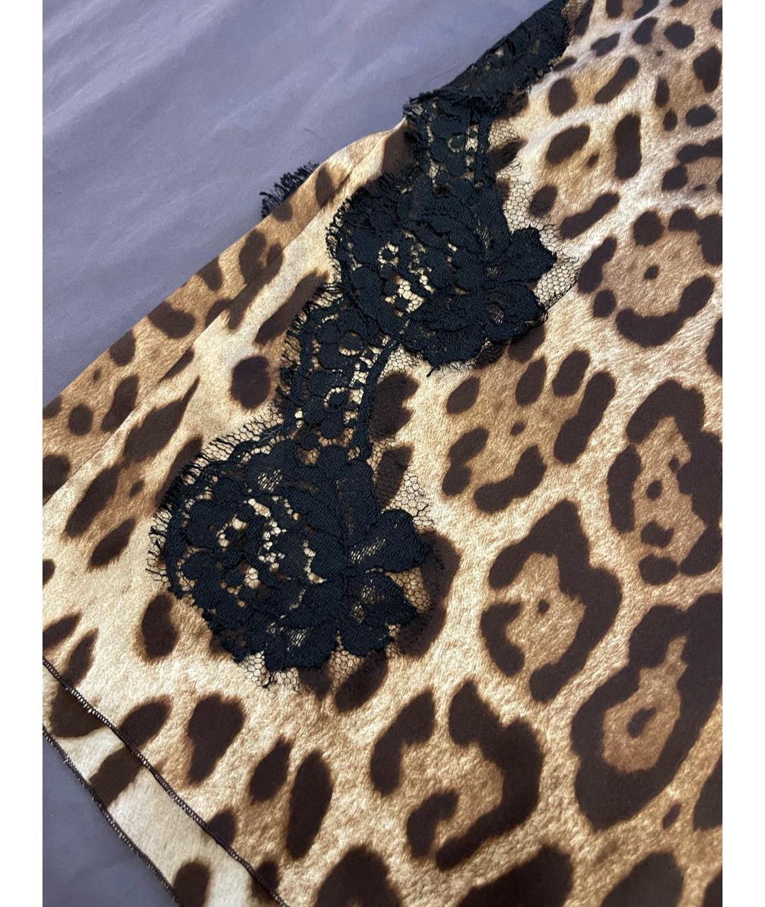 DOLCE&GABBANA Мульти шелковое коктейльное платье, фото 3