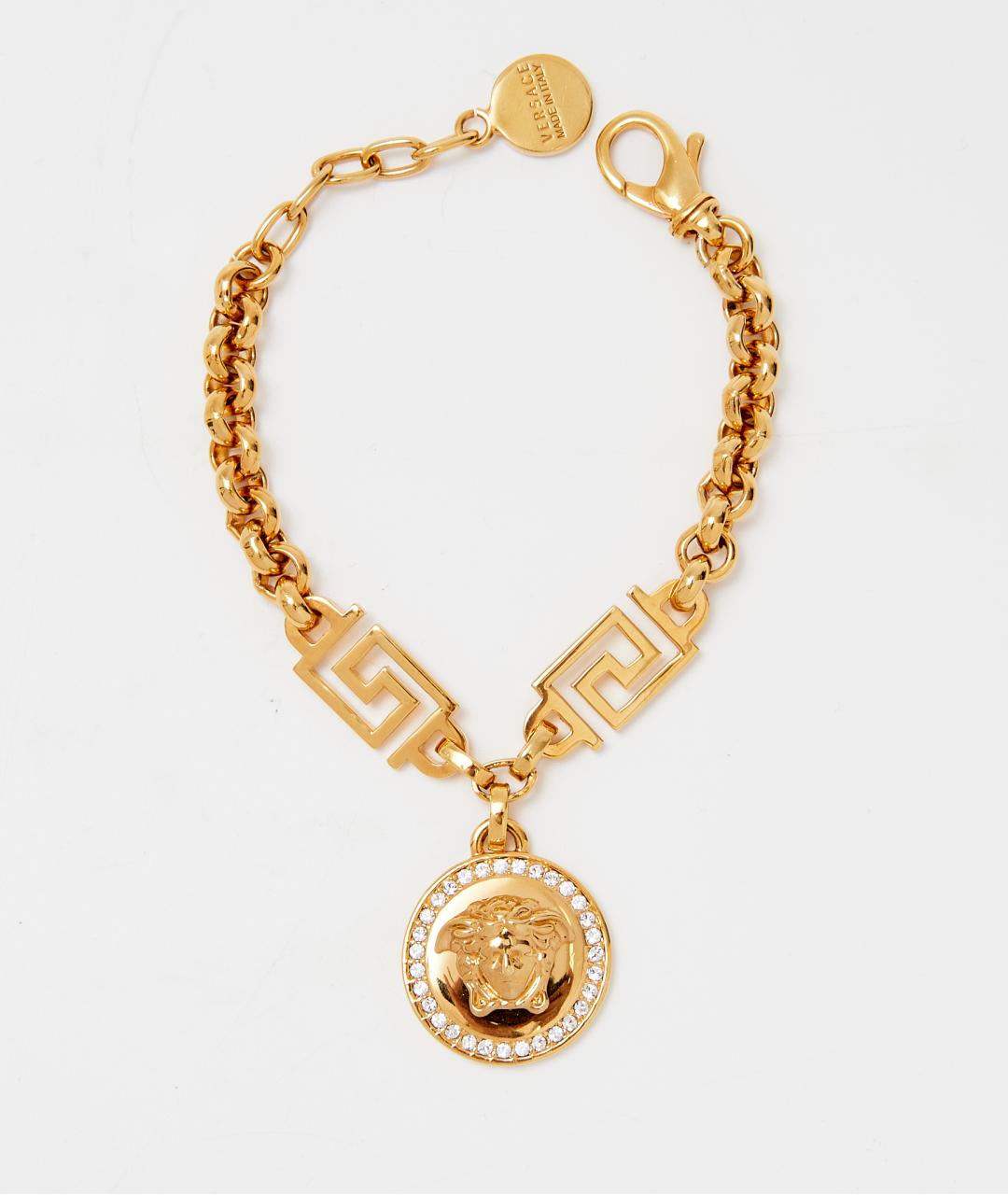 VERSACE Золотой металлический браслет, фото 4