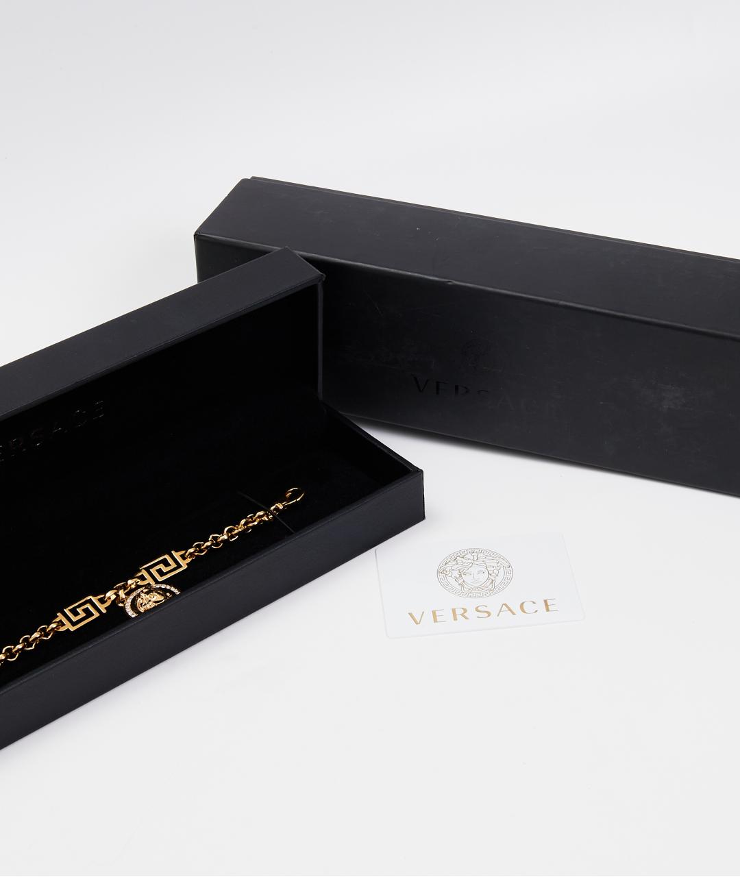 VERSACE Золотой металлический браслет, фото 3