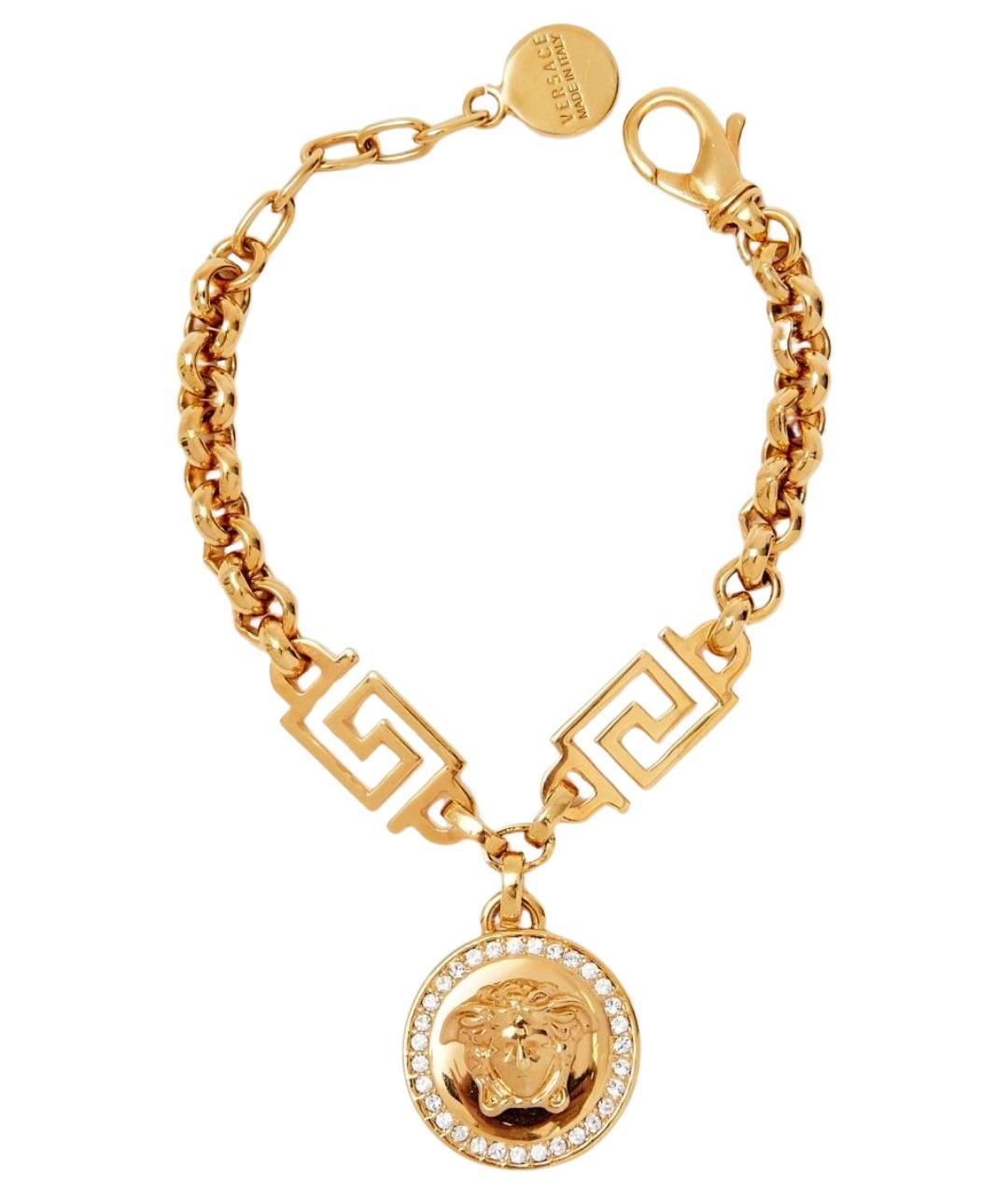 VERSACE Золотой металлический браслет, фото 1