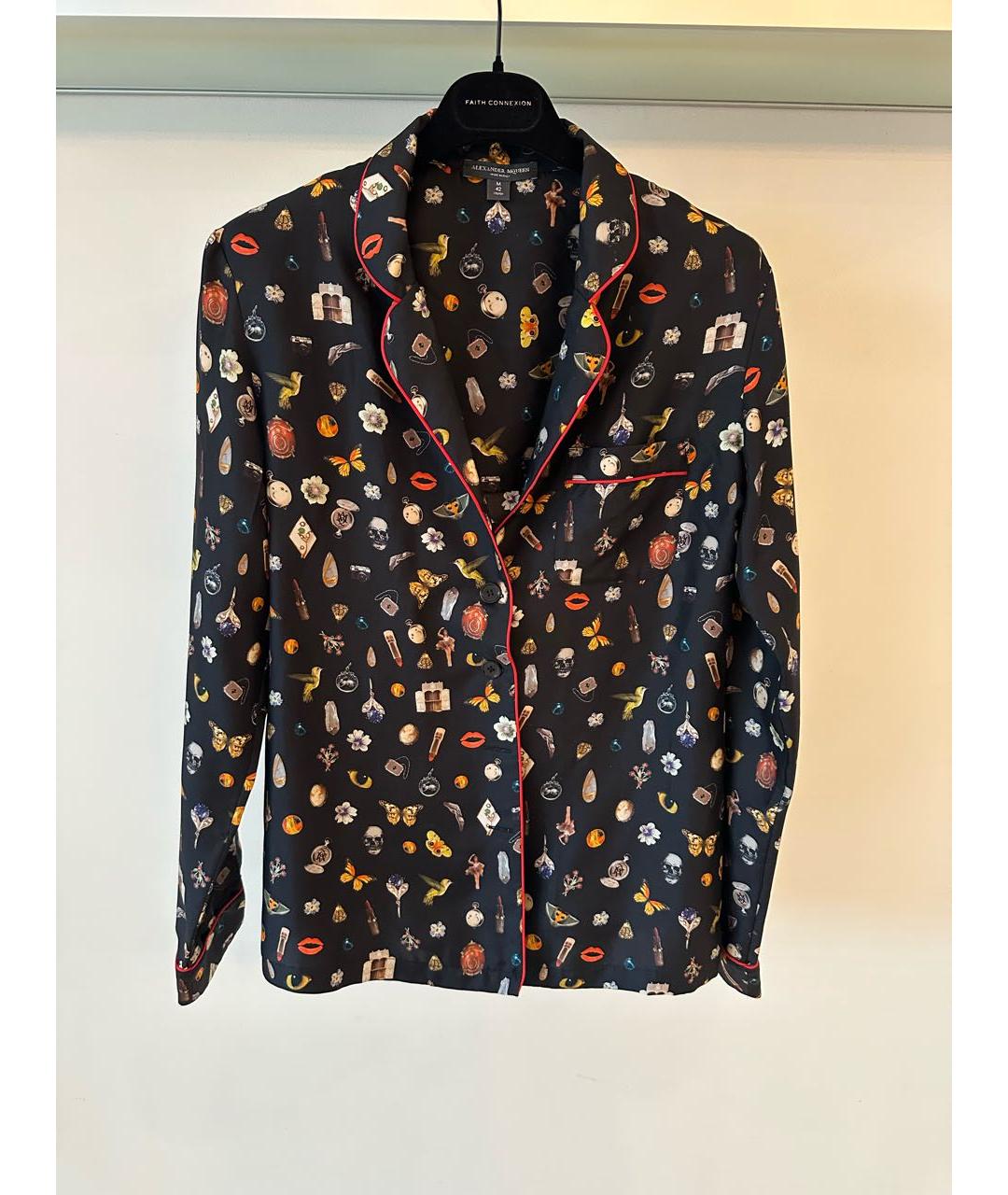 ALEXANDER MCQUEEN Мульти шелковый костюм с брюками, фото 2