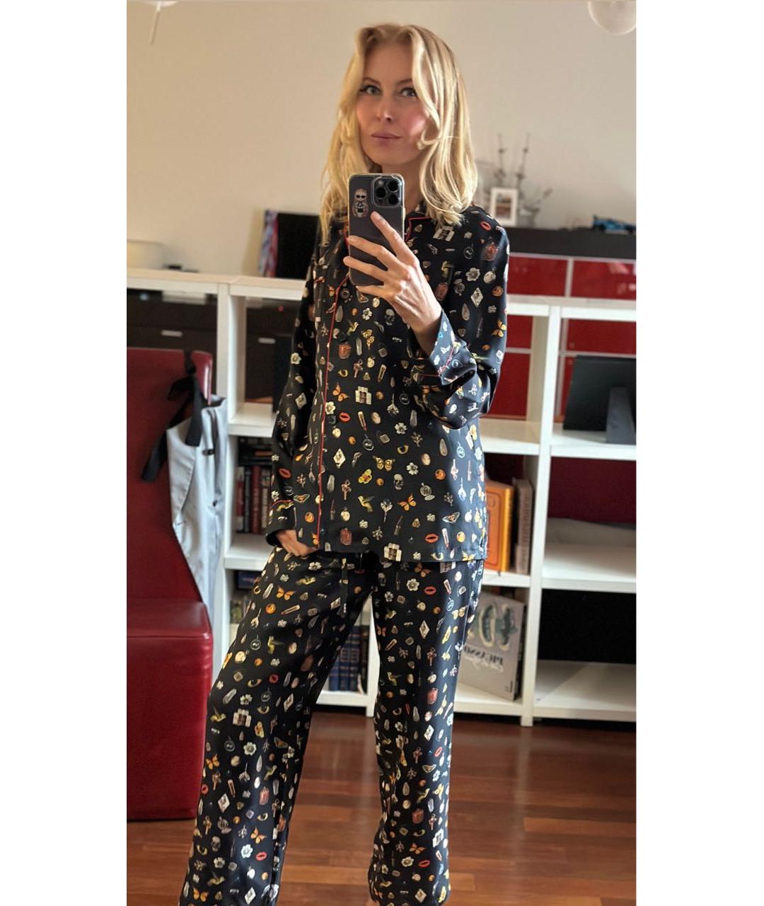 ALEXANDER MCQUEEN Мульти шелковый костюм с брюками, фото 7