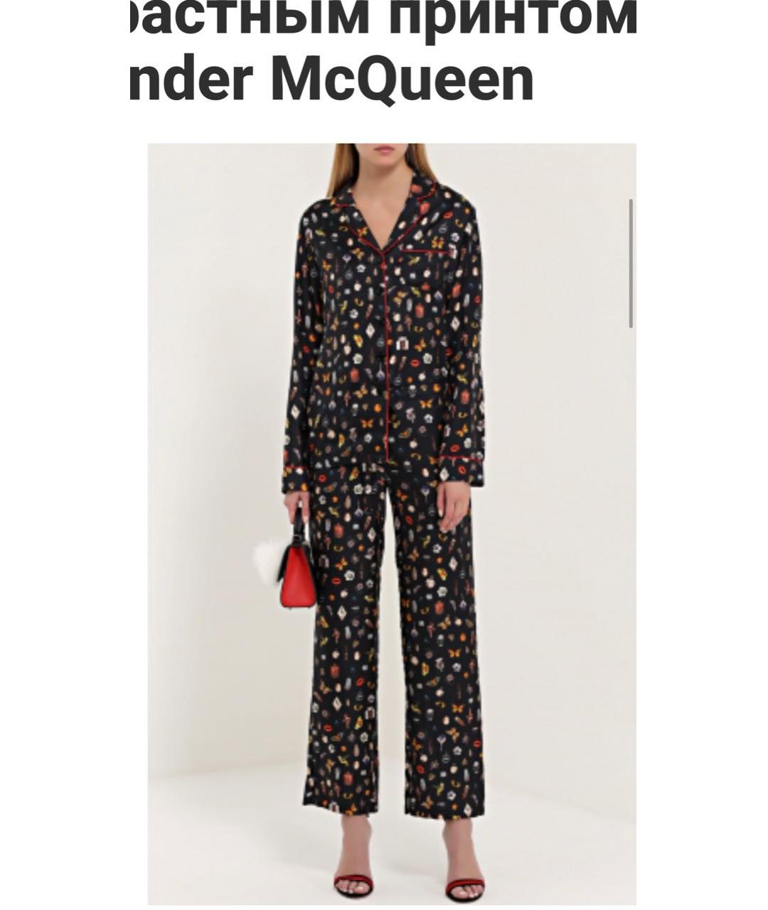 ALEXANDER MCQUEEN Мульти шелковый костюм с брюками, фото 5