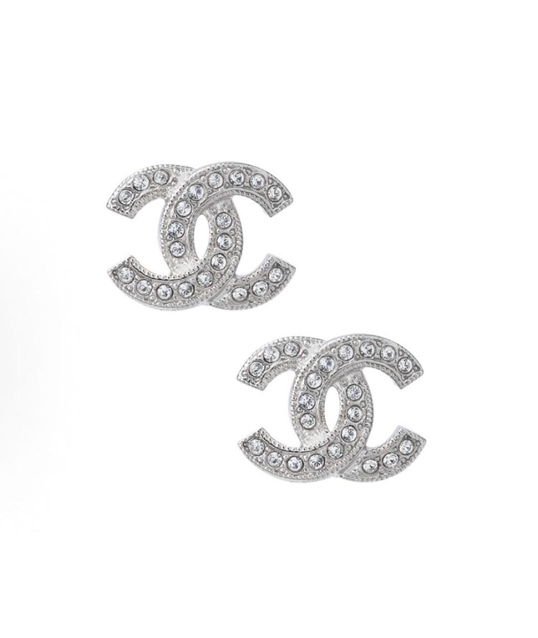 CHANEL Серебряные металлические серьги, фото 5