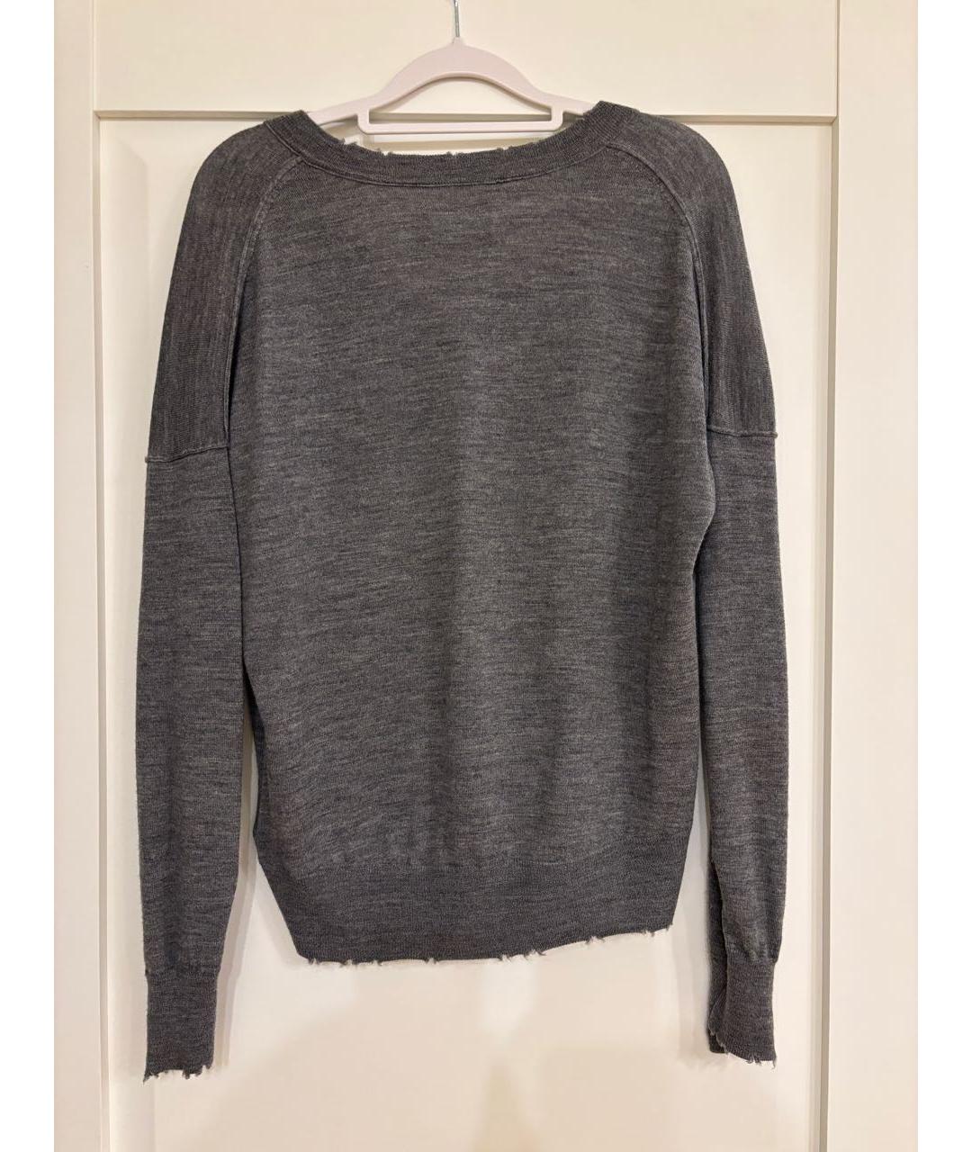 ZADIG & VOLTAIRE Антрацитовый шерстяной джемпер / свитер, фото 2