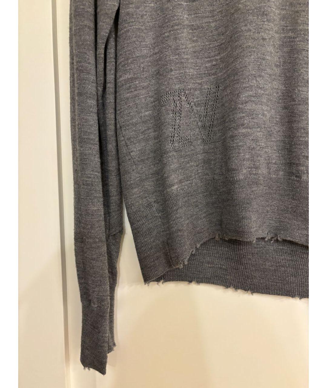 ZADIG & VOLTAIRE Антрацитовый шерстяной джемпер / свитер, фото 5