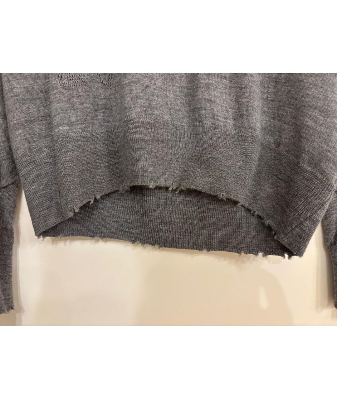 ZADIG & VOLTAIRE Антрацитовый шерстяной джемпер / свитер, фото 6