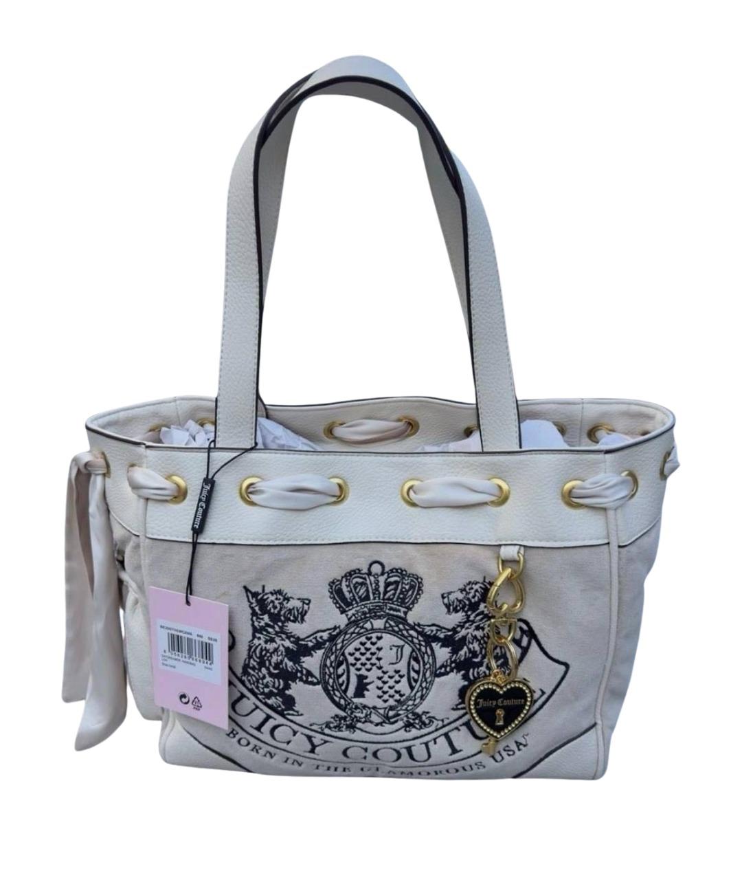 JUICY COUTURE Бежевая сумка тоут из искусственной кожи, фото 1