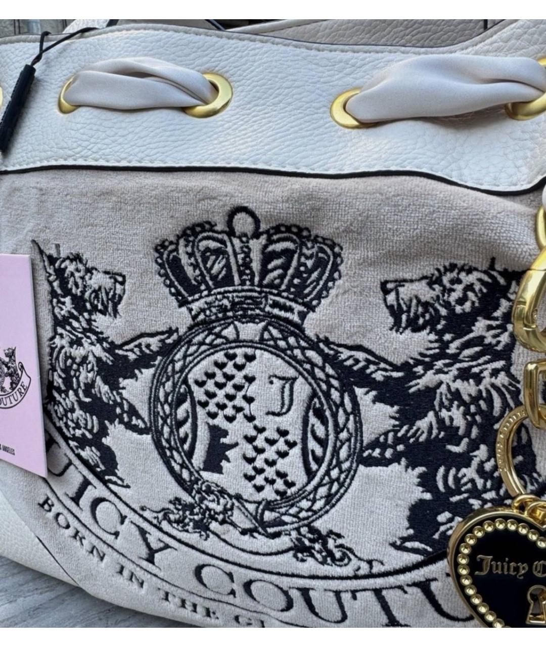 JUICY COUTURE Бежевая сумка тоут из искусственной кожи, фото 2