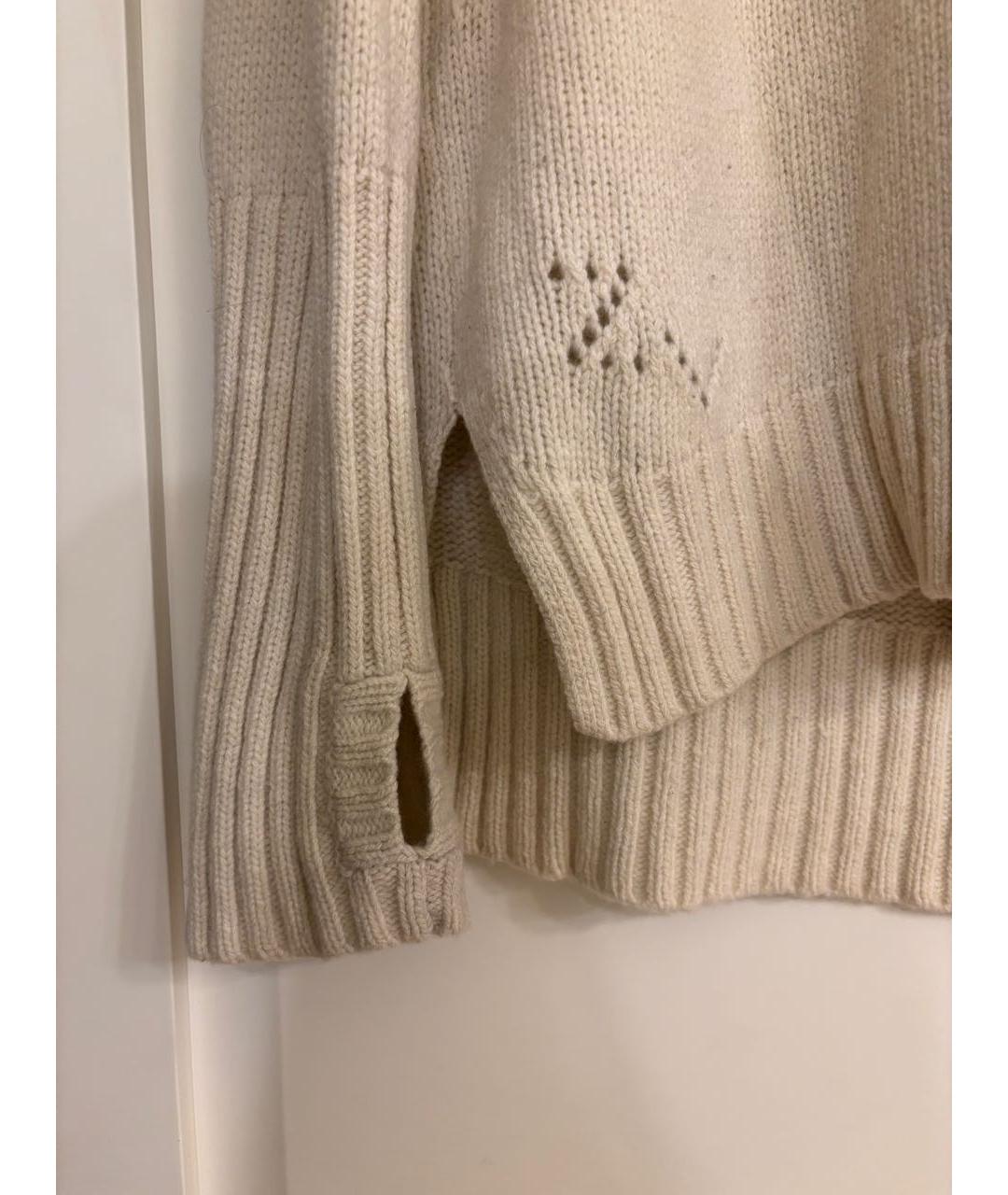ZADIG & VOLTAIRE Бежевый шерстяной джемпер / свитер, фото 5