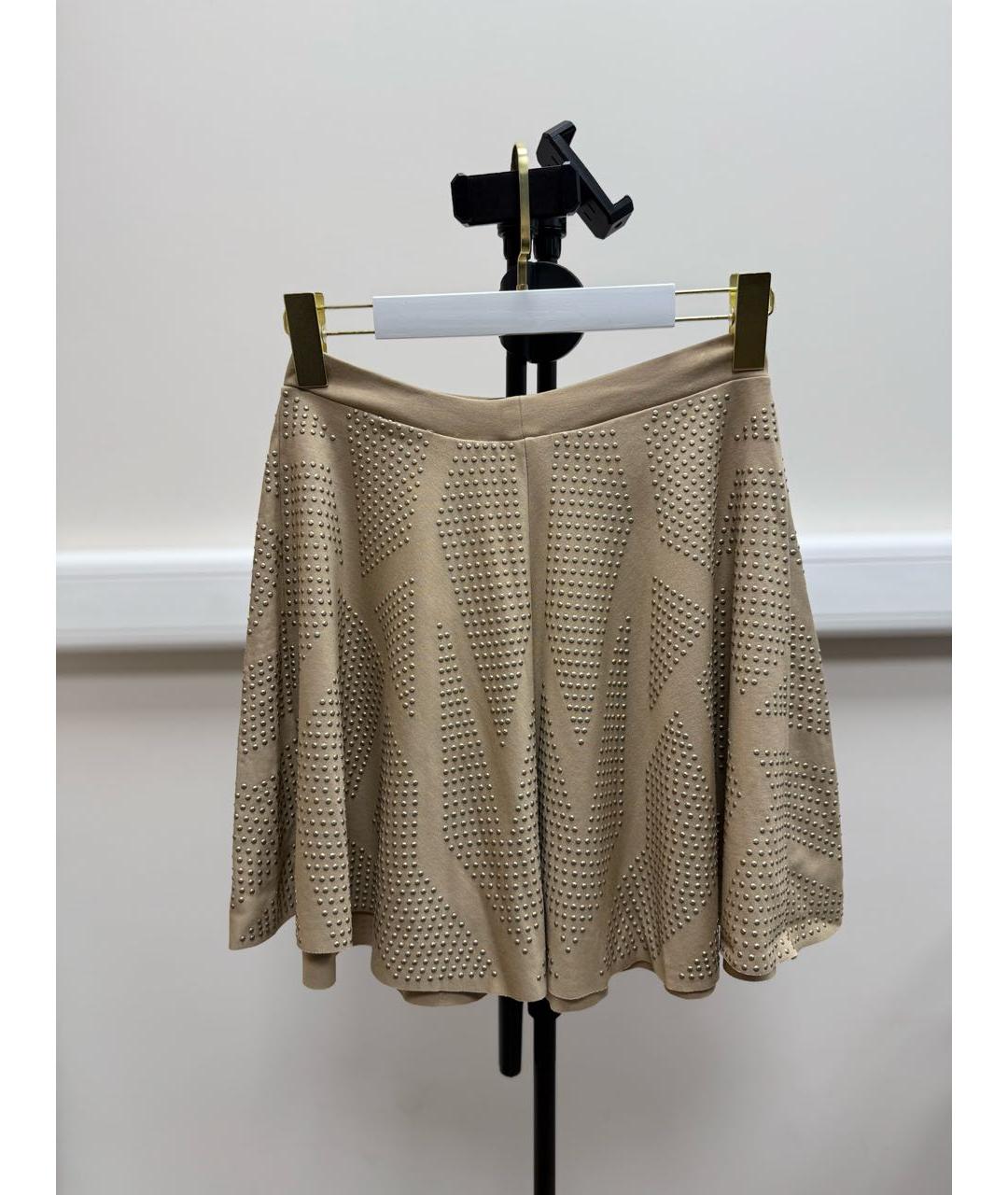 PHILIPP PLEIN Бежевая вискозная юбка миди, фото 7