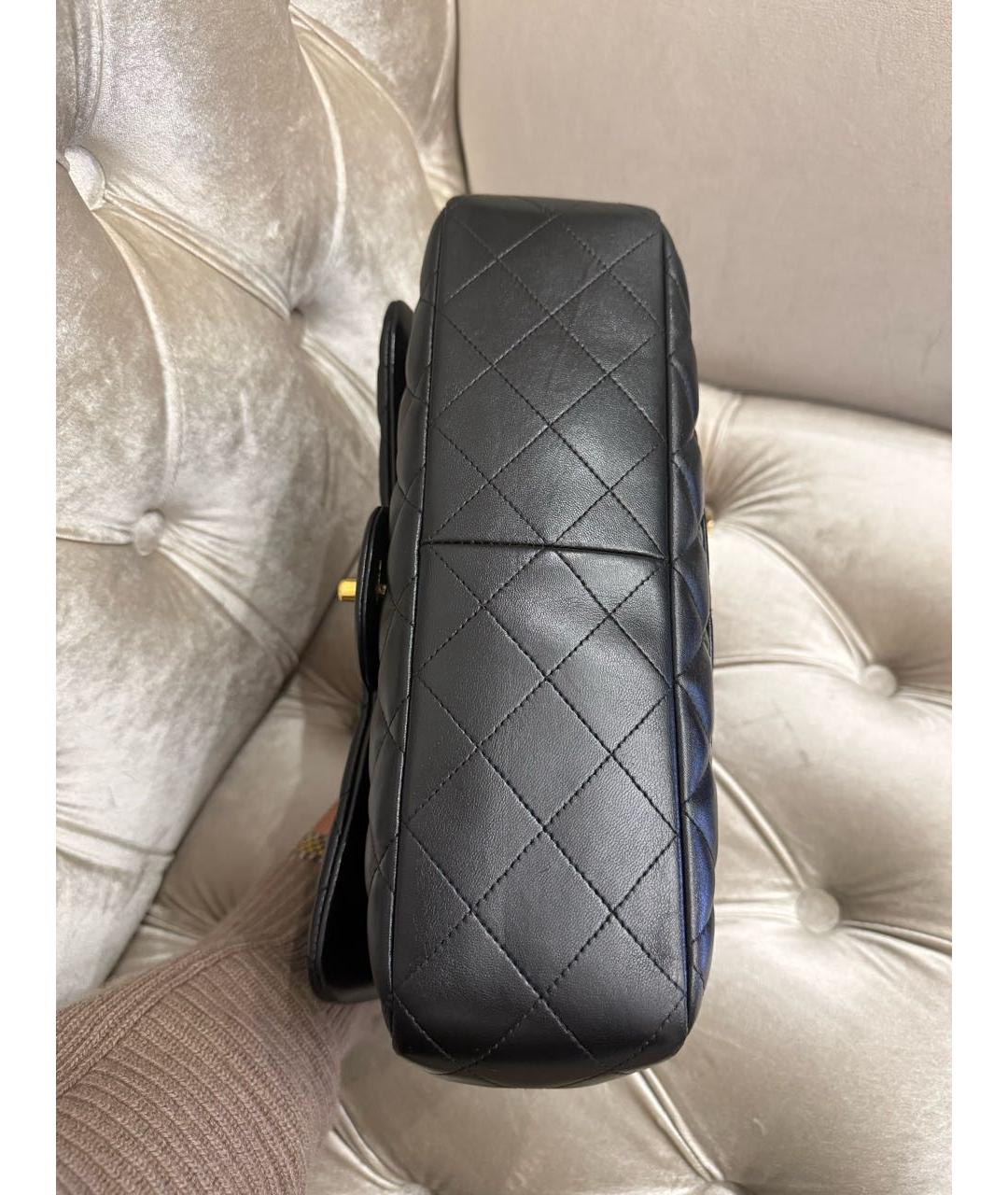 CHANEL Черная кожаная сумка через плечо, фото 7
