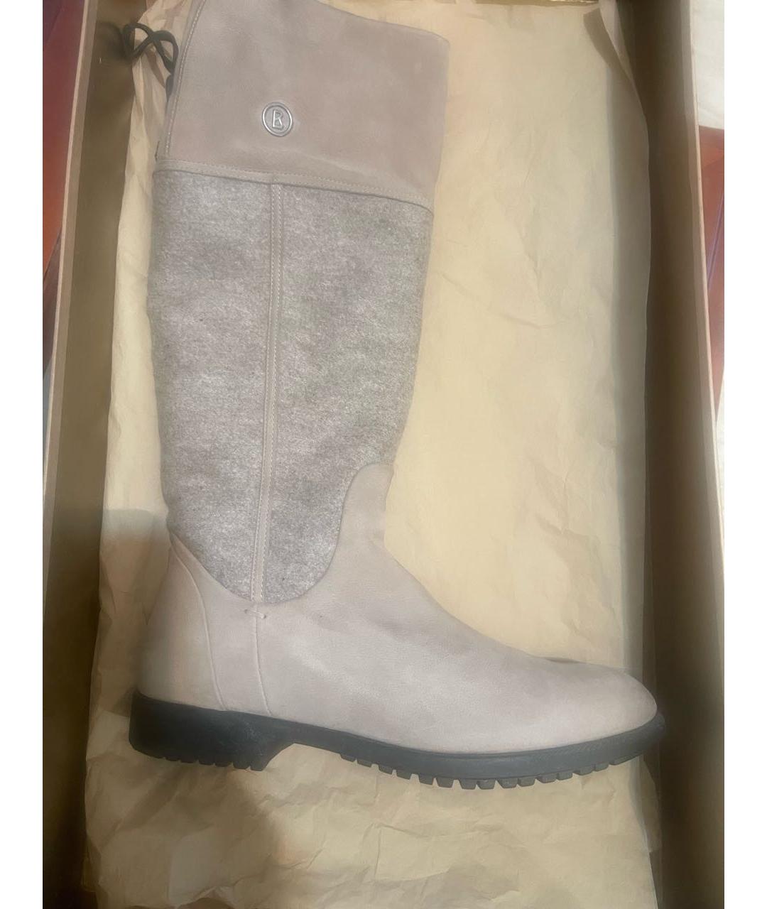 BOGNER Бежевые кожаные сапоги, фото 9