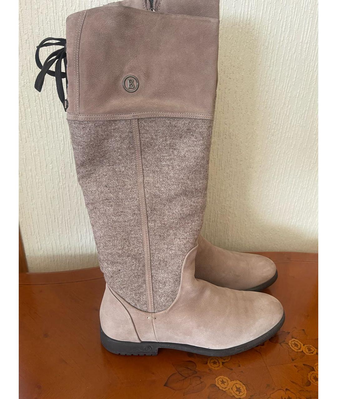 BOGNER Бежевые кожаные сапоги, фото 5