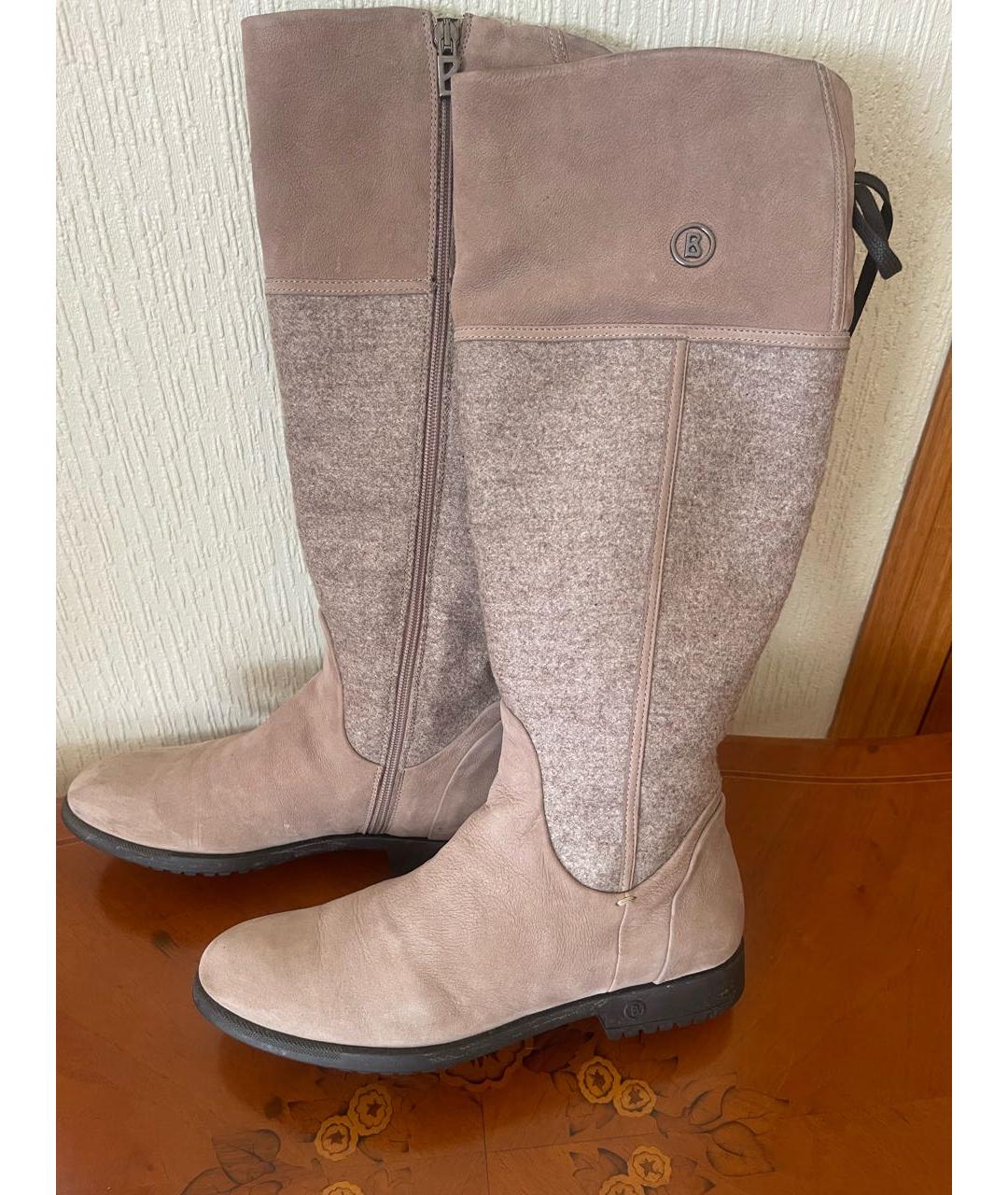 BOGNER Бежевые кожаные сапоги, фото 6