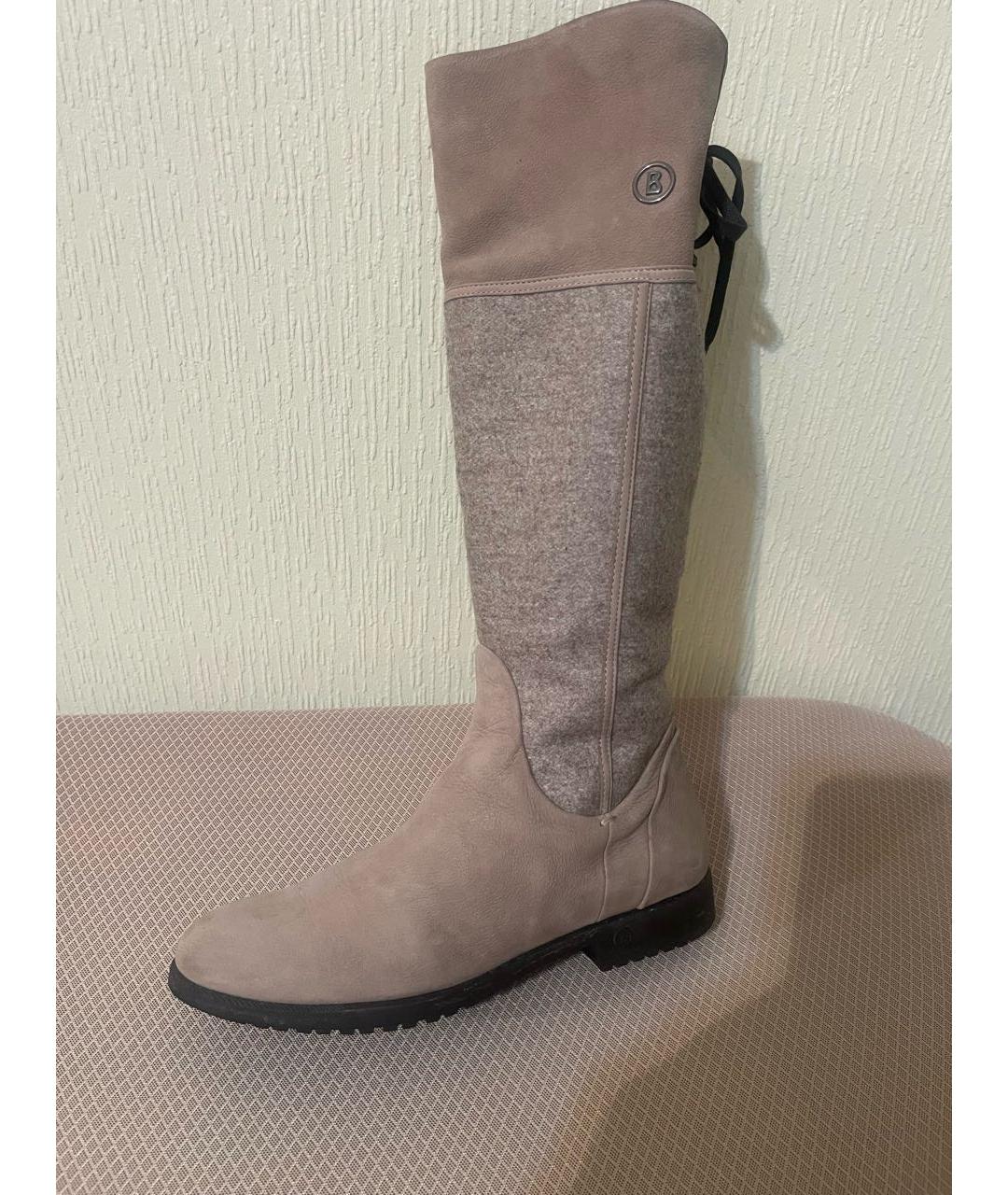 BOGNER Бежевые кожаные сапоги, фото 4