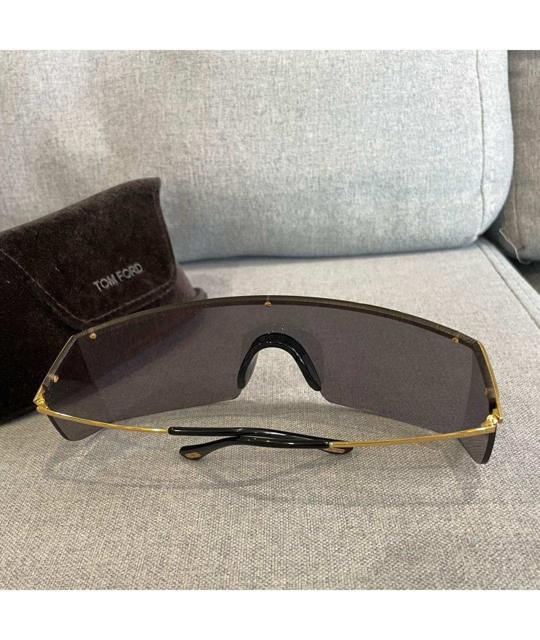 TOM FORD Серебряные металлические солнцезащитные очки, фото 3