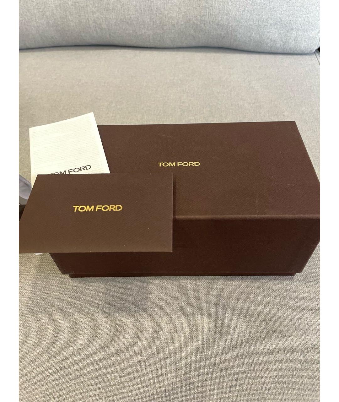 TOM FORD Серебряные металлические солнцезащитные очки, фото 4