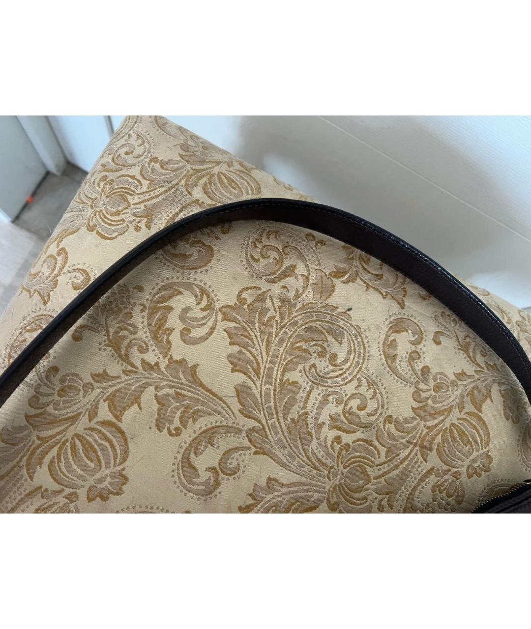 PRADA Коричневая кожаная сумка через плечо, фото 7