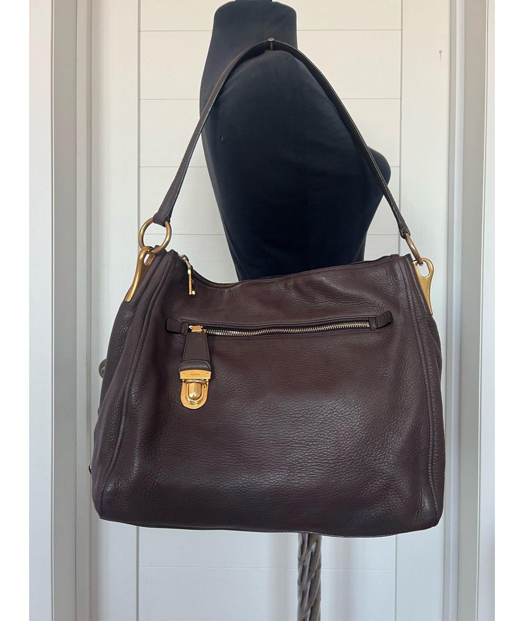 PRADA Коричневая кожаная сумка через плечо, фото 8