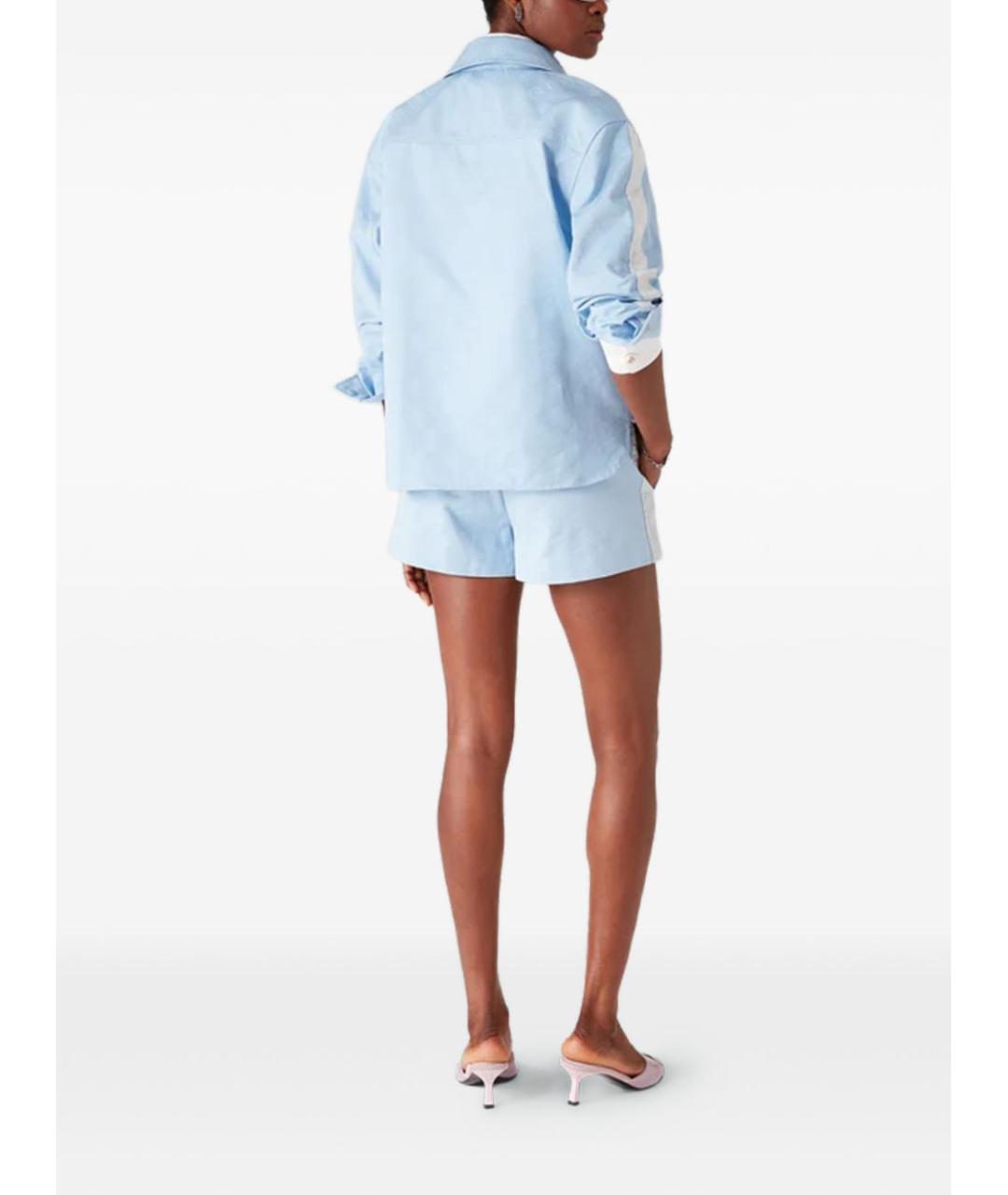 CASABLANCA Синяя хлопковая рубашка, фото 2