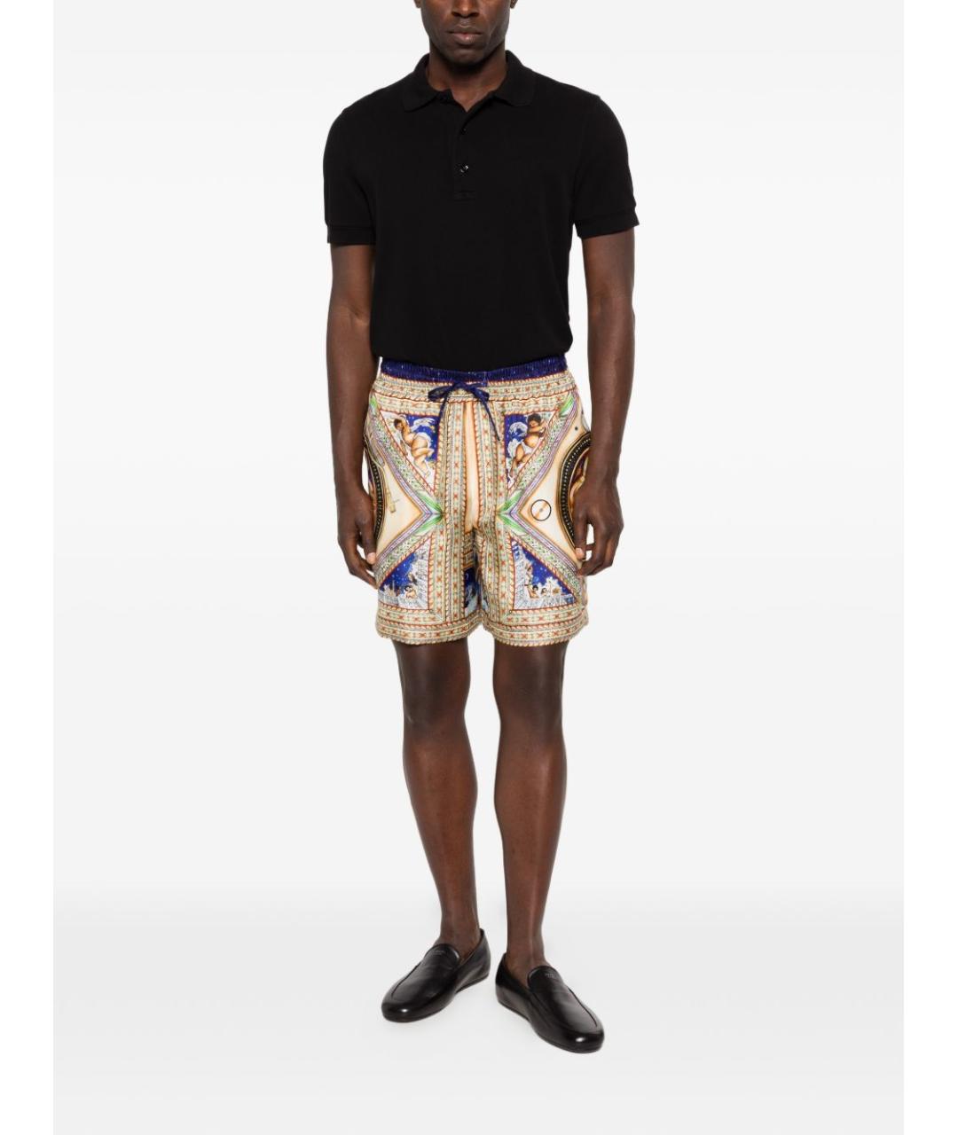 CASABLANCA Мульти шелковые шорты, фото 5