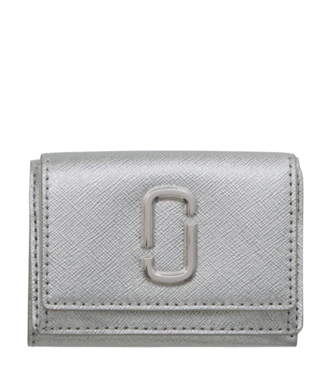MARC JACOBS Серебрянный кожаный кошелек, фото 1