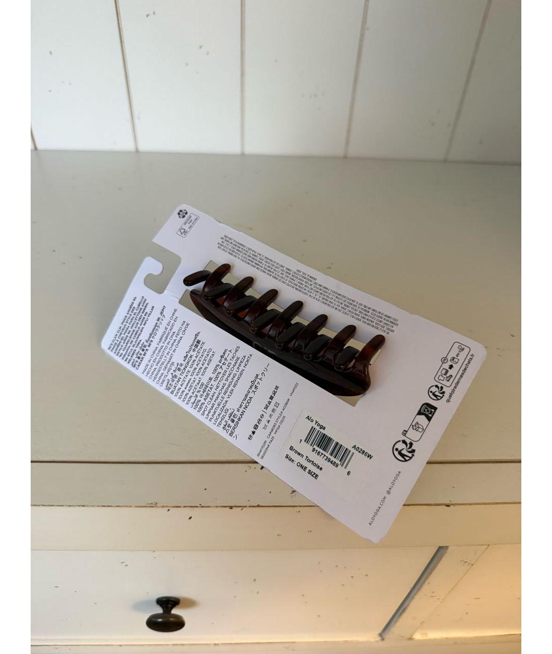 ALO YOGA Коричневая заколка, фото 2