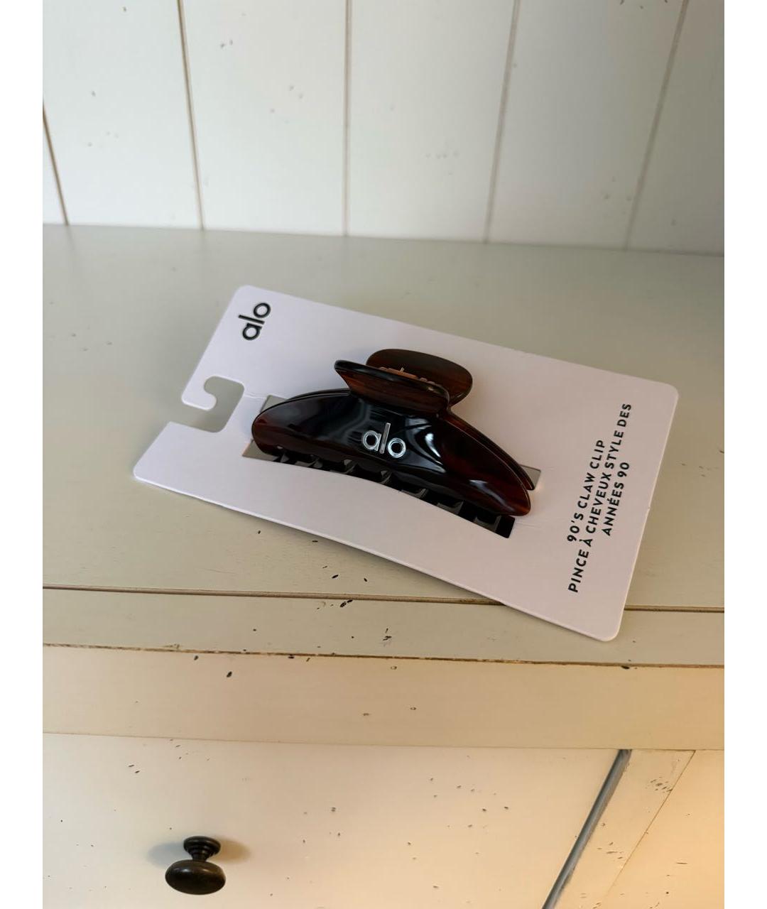 ALO YOGA Коричневая заколка, фото 5