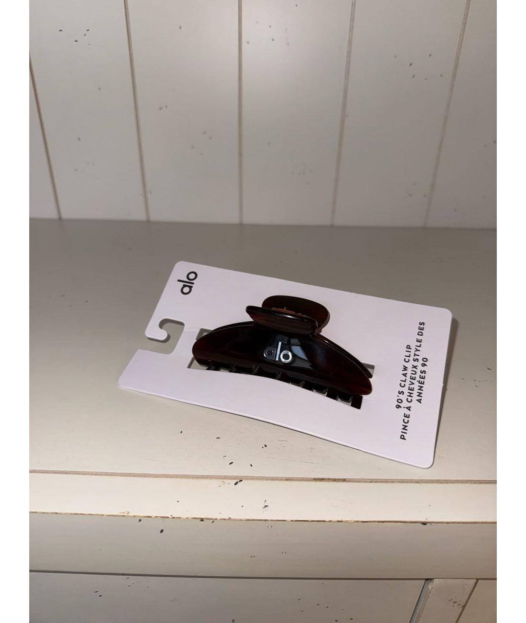 ALO YOGA Коричневая заколка, фото 3