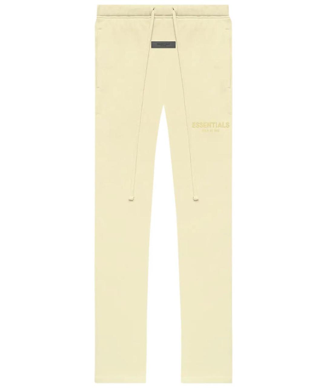 FEAR OF GOD ESSENTIALS Желтые хлопковые прямые брюки, фото 2