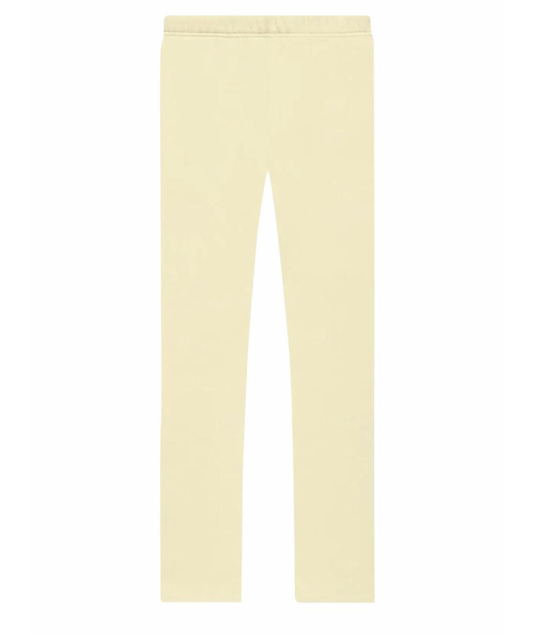 FEAR OF GOD ESSENTIALS Желтые хлопковые прямые брюки, фото 1