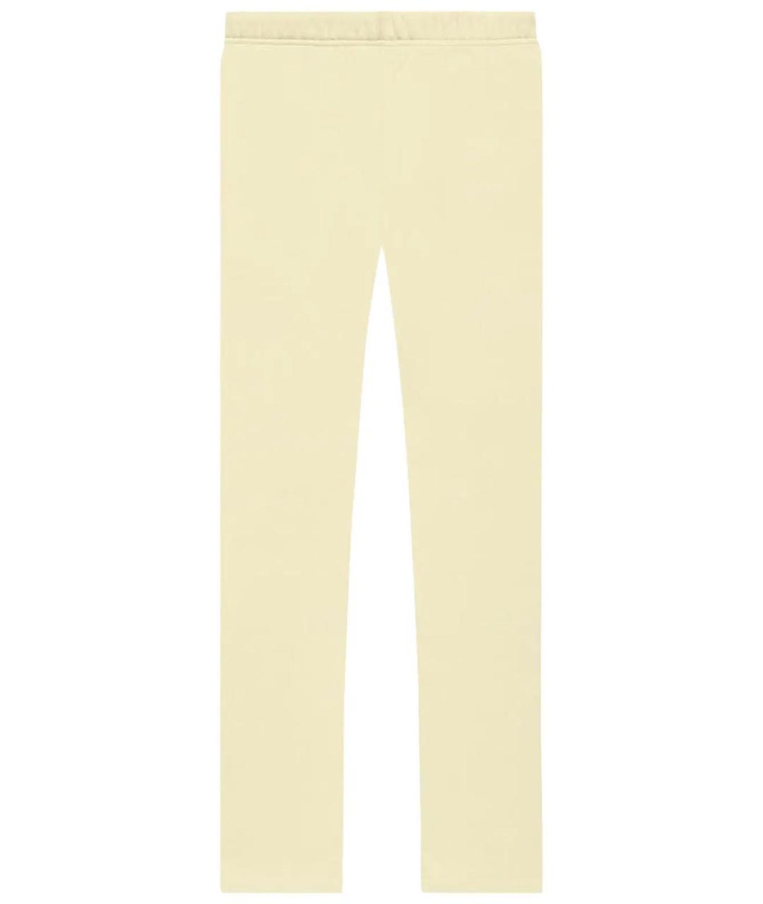FEAR OF GOD ESSENTIALS Желтые хлопковые прямые брюки, фото 5