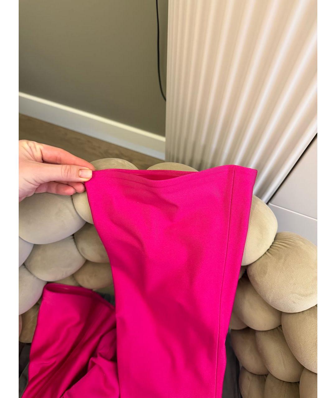 BALENCIAGA Фуксия синтетические ботфорты, фото 3