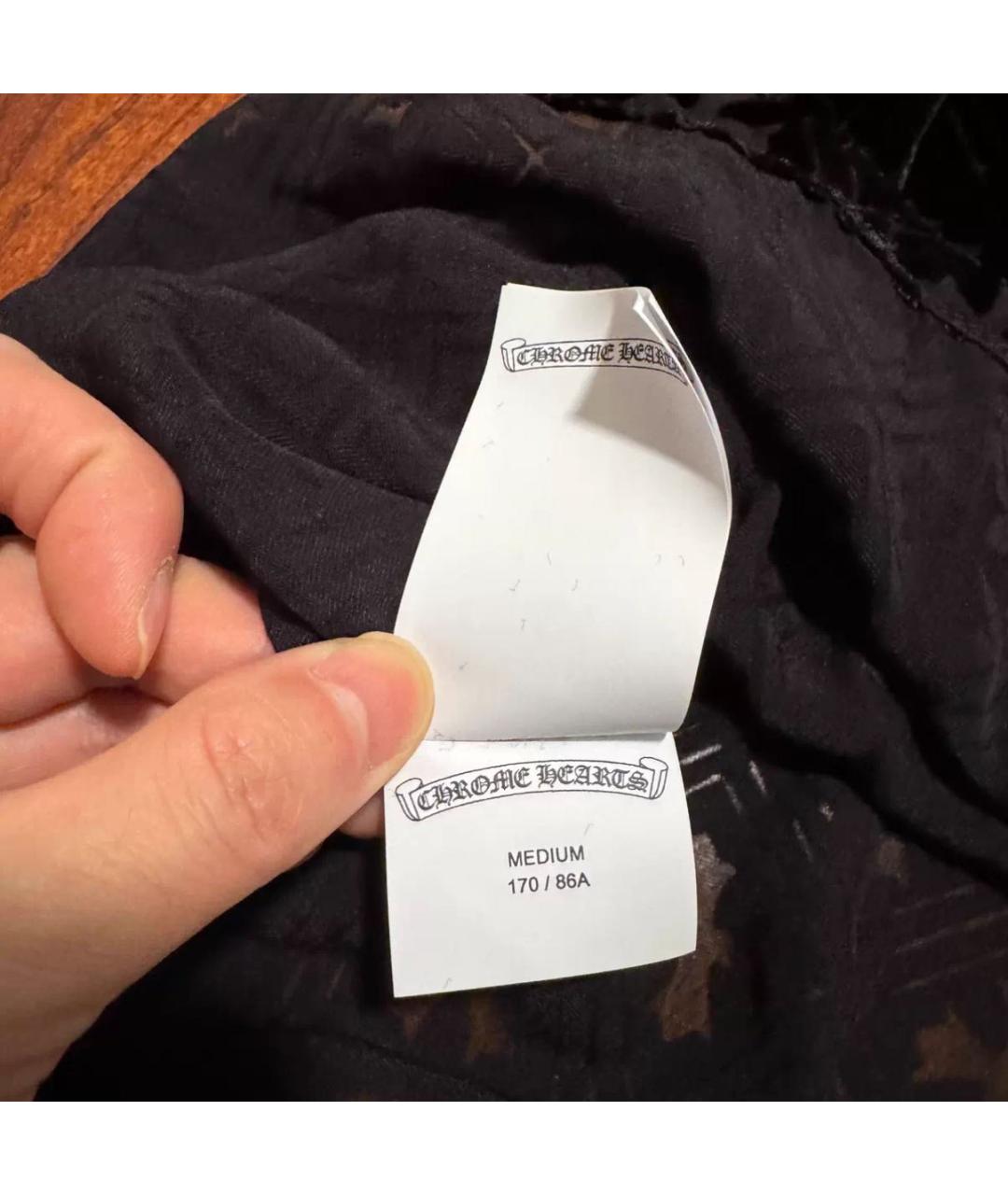 CHROME HEARTS Черная кэжуал рубашка, фото 4