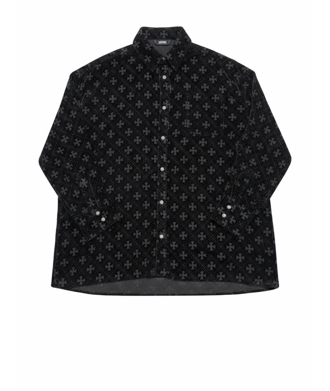 CHROME HEARTS Черная кэжуал рубашка, фото 1