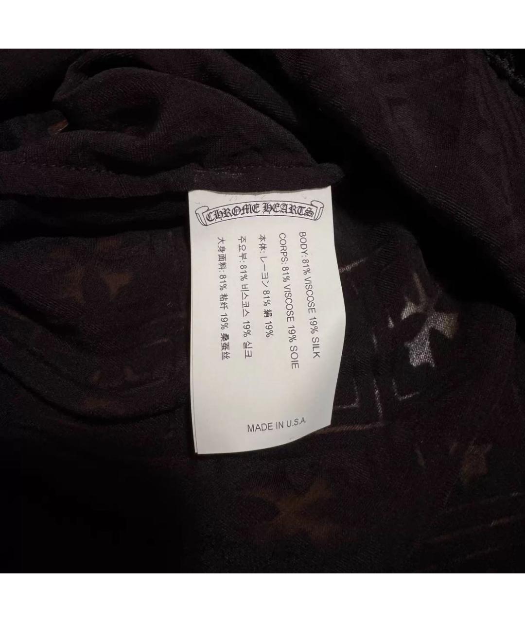 CHROME HEARTS Черная кэжуал рубашка, фото 5