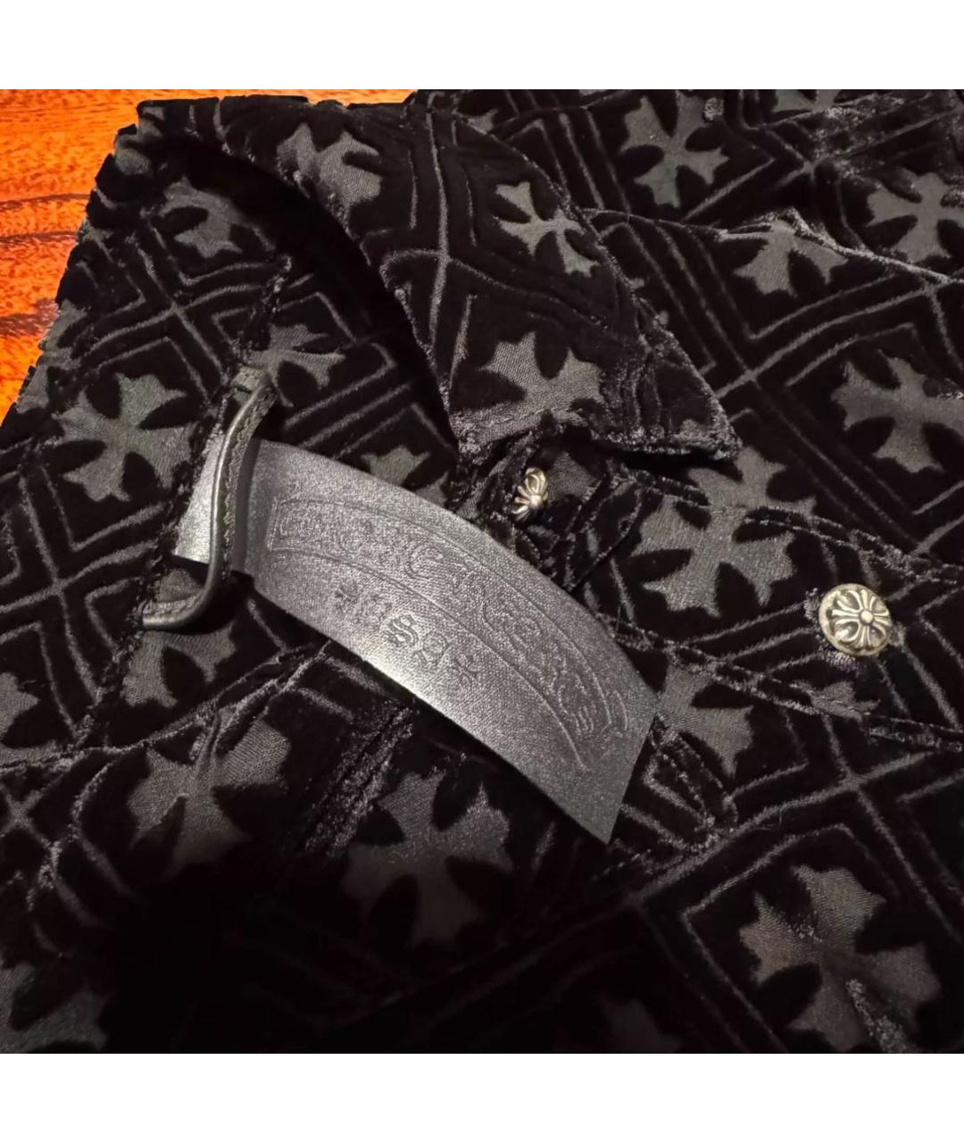 CHROME HEARTS Черная кэжуал рубашка, фото 3