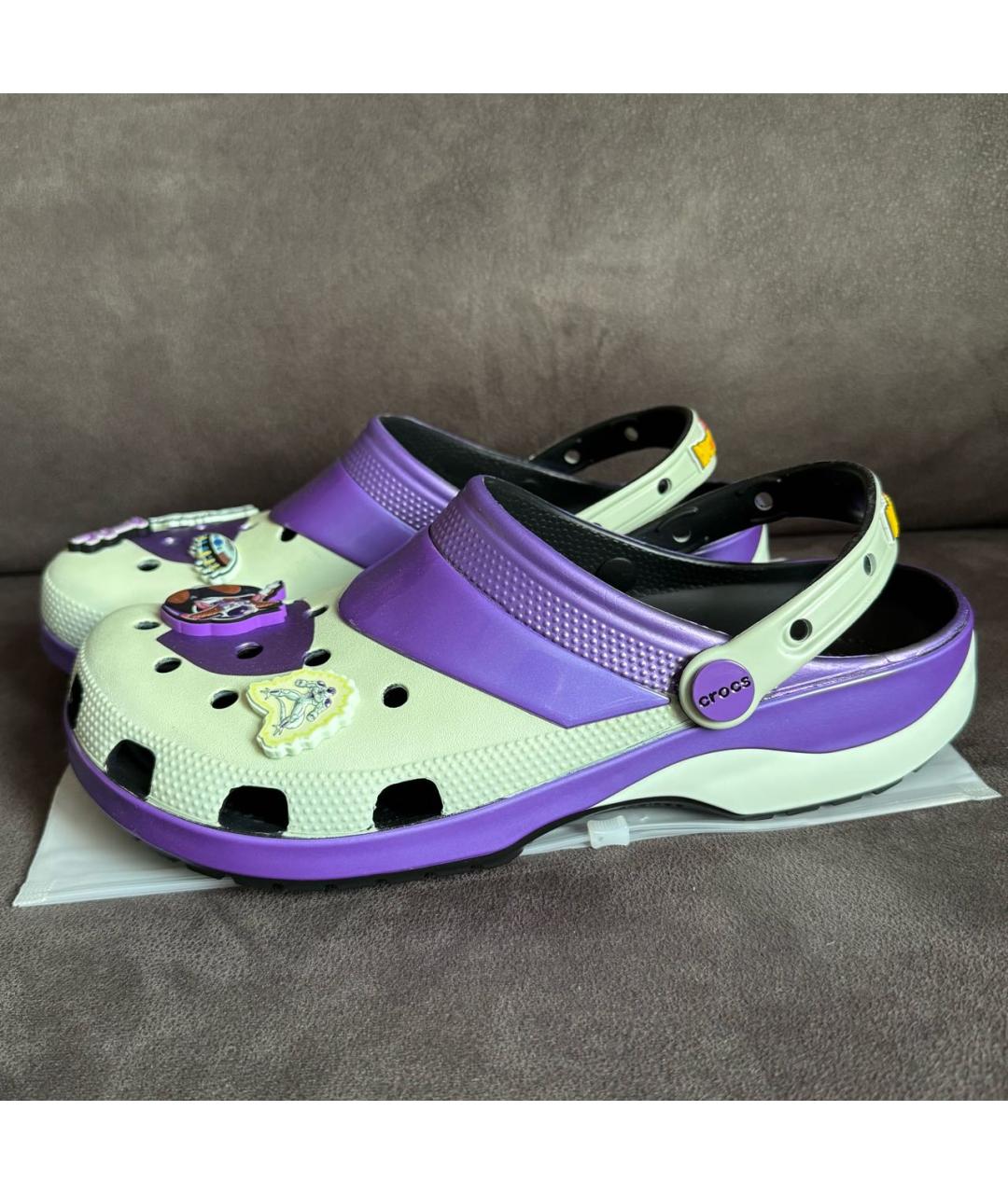 CROCS Салатовые резиновые шлепанцы, фото 4
