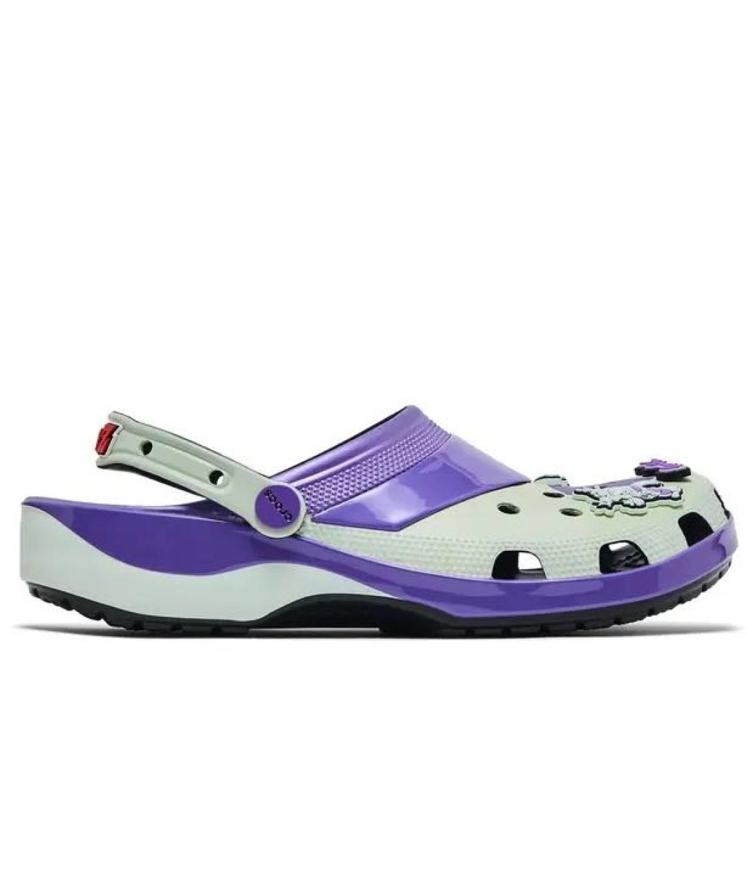 CROCS Салатовые резиновые шлепанцы, фото 7