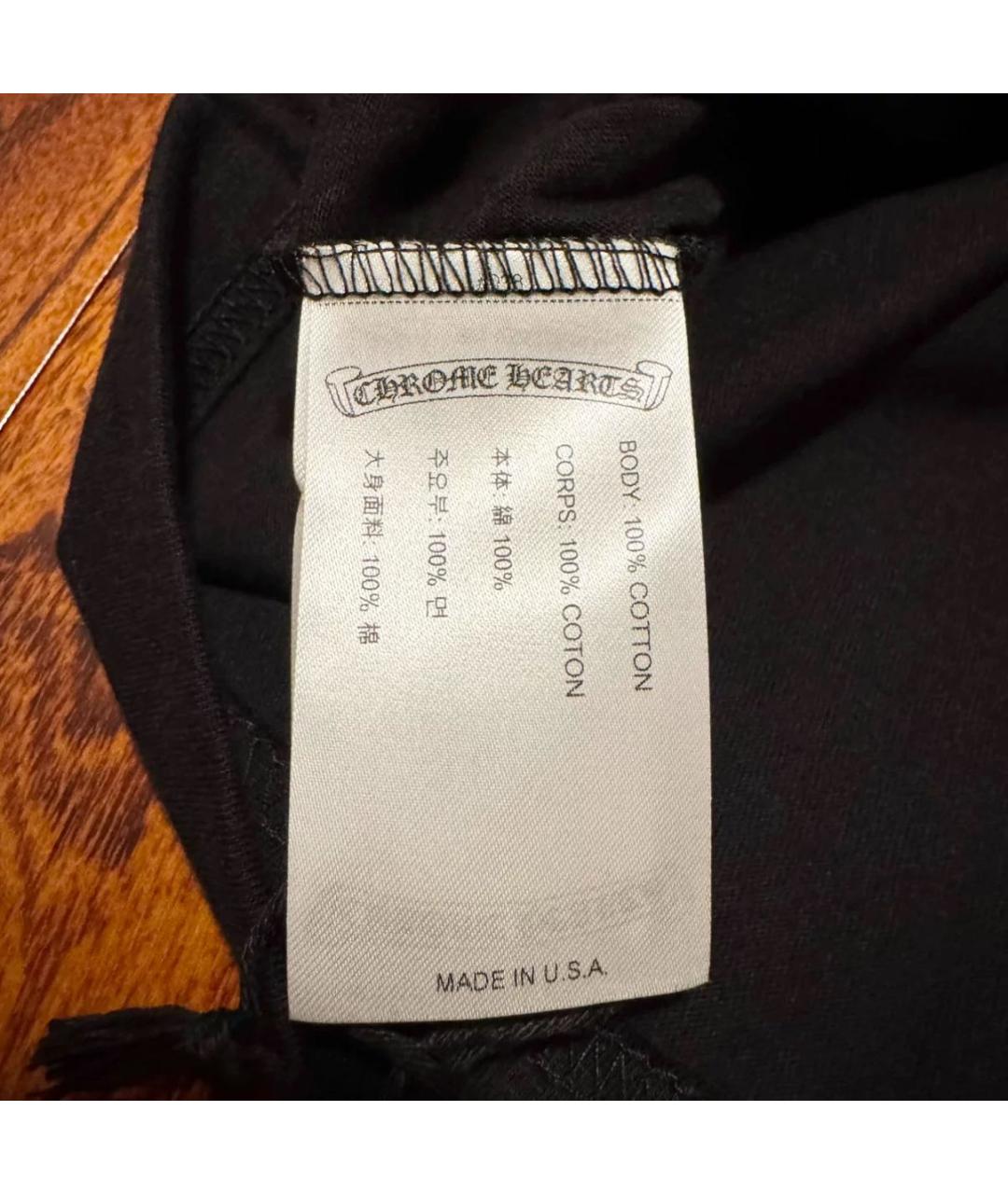 CHROME HEARTS Черная футболка, фото 7