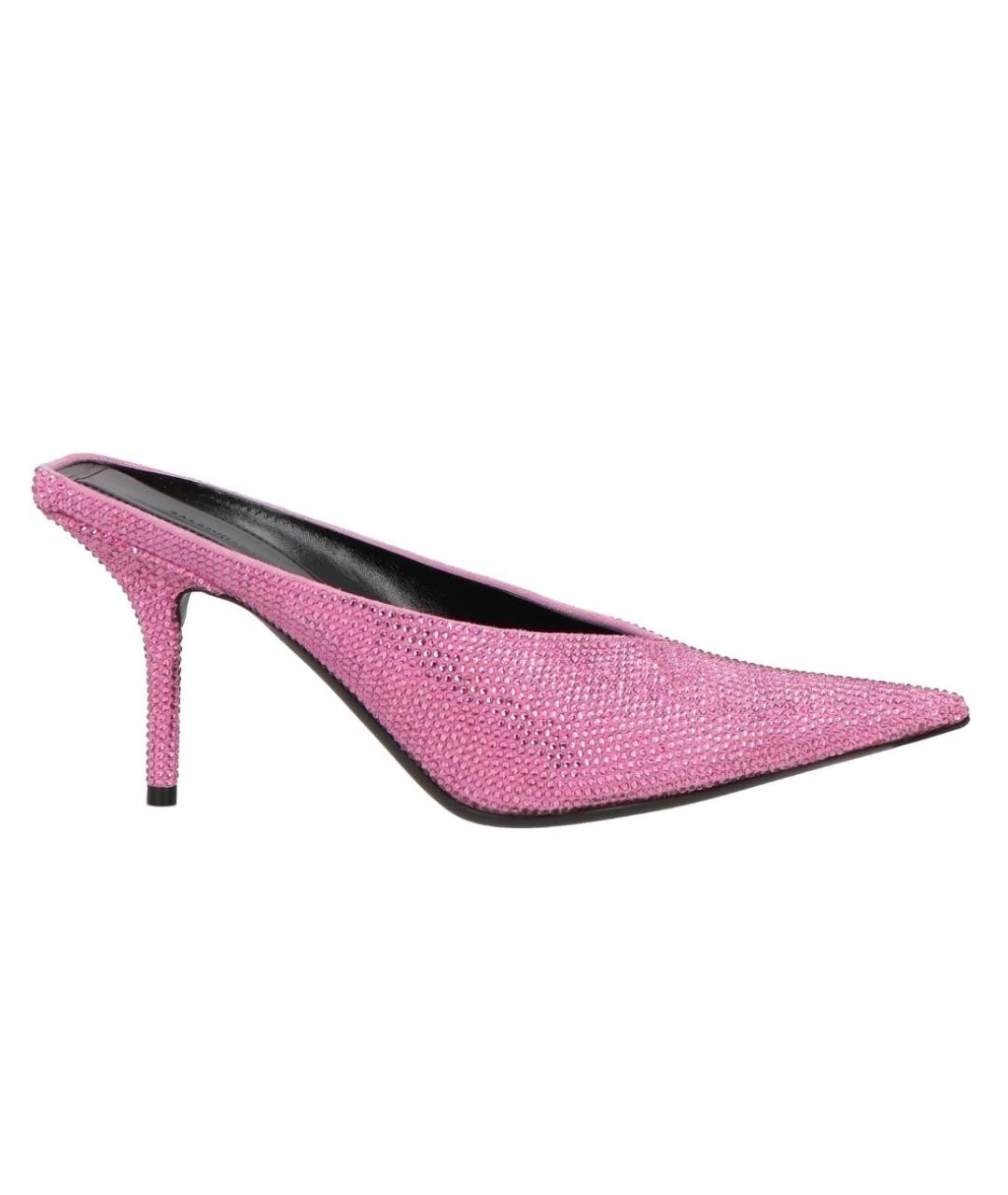 BALENCIAGA Розовые мюли, фото 4