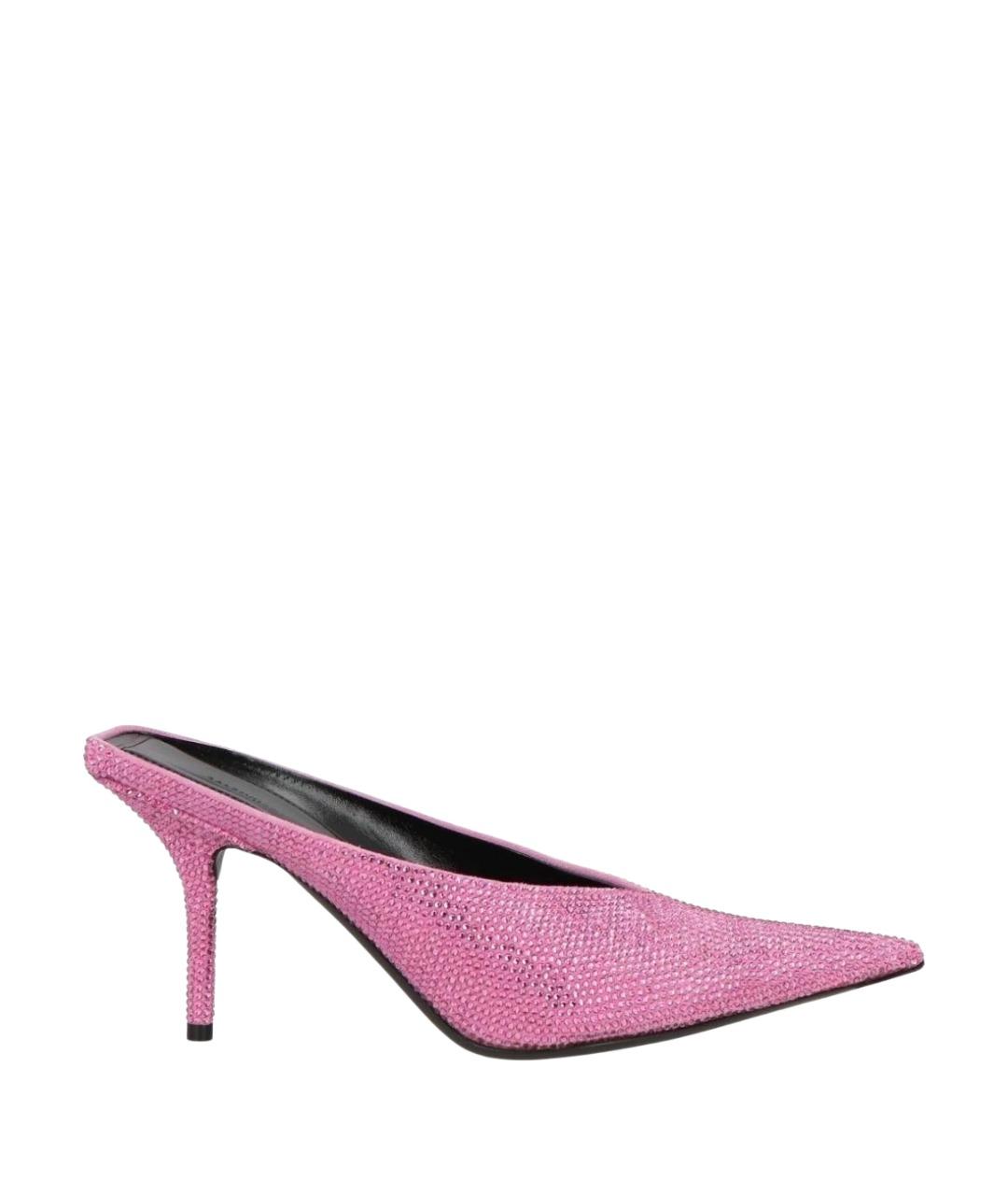 BALENCIAGA Розовые мюли, фото 1