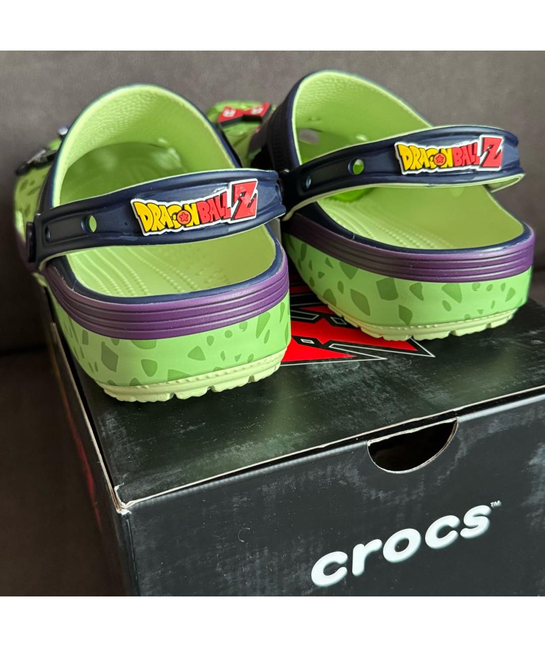 CROCS Зеленые резиновые шлепанцы, фото 3