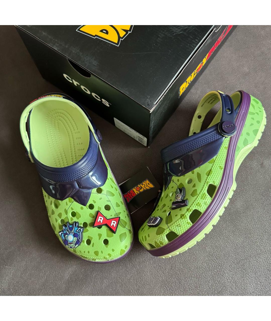 CROCS Зеленые резиновые шлепанцы, фото 5