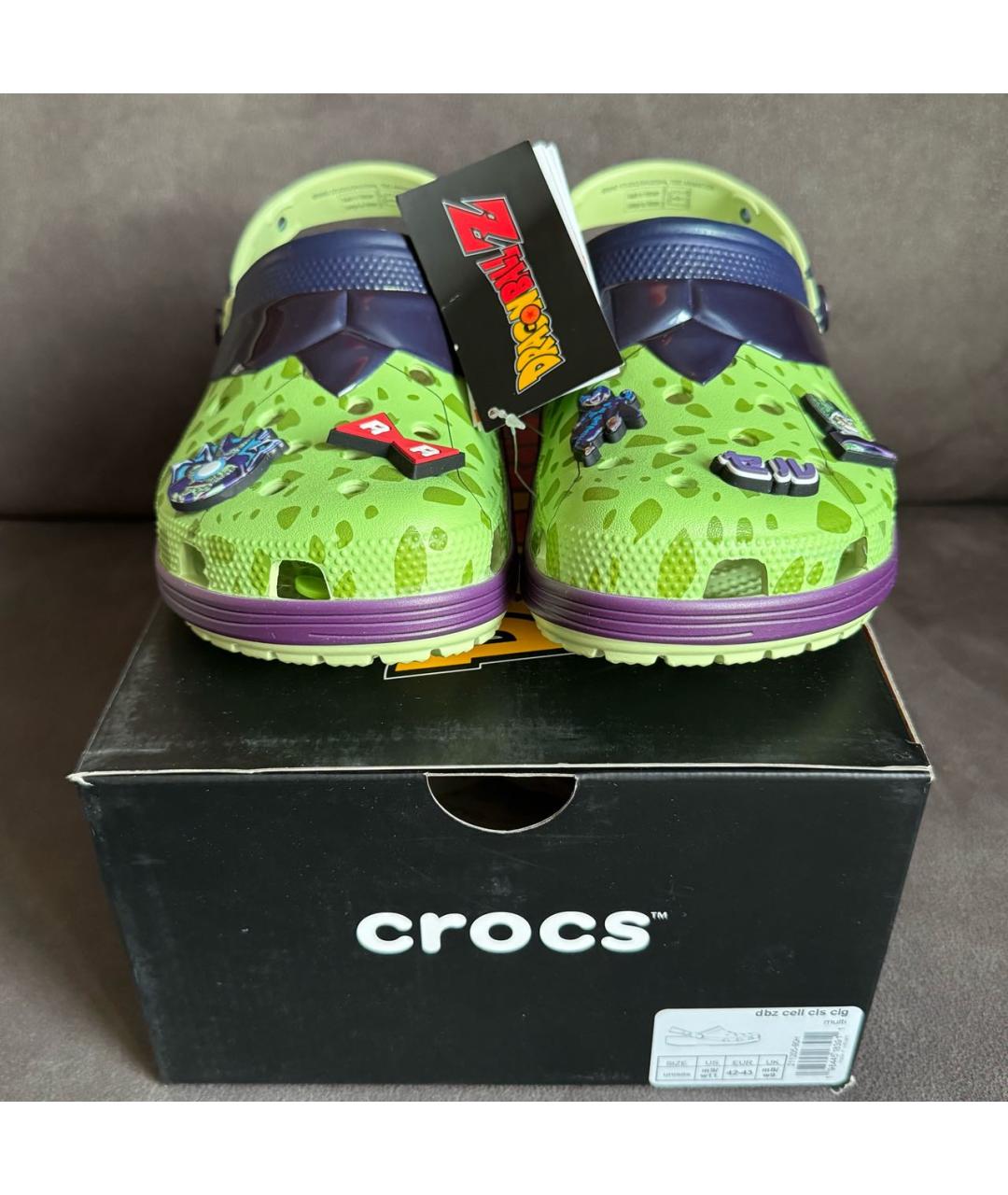 CROCS Зеленые резиновые шлепанцы, фото 2