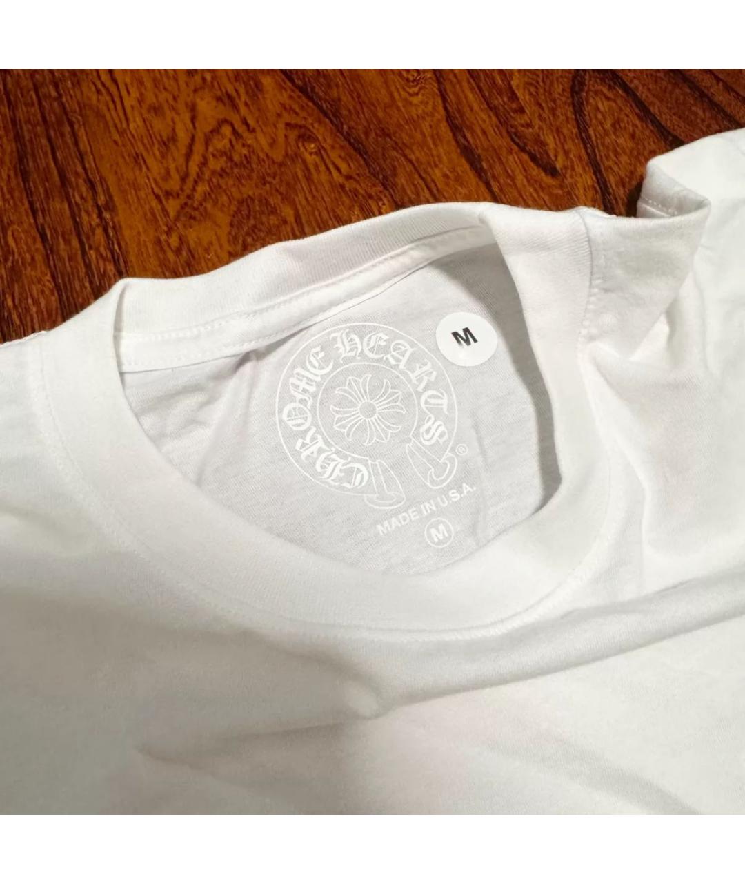 CHROME HEARTS Белая футболка, фото 3